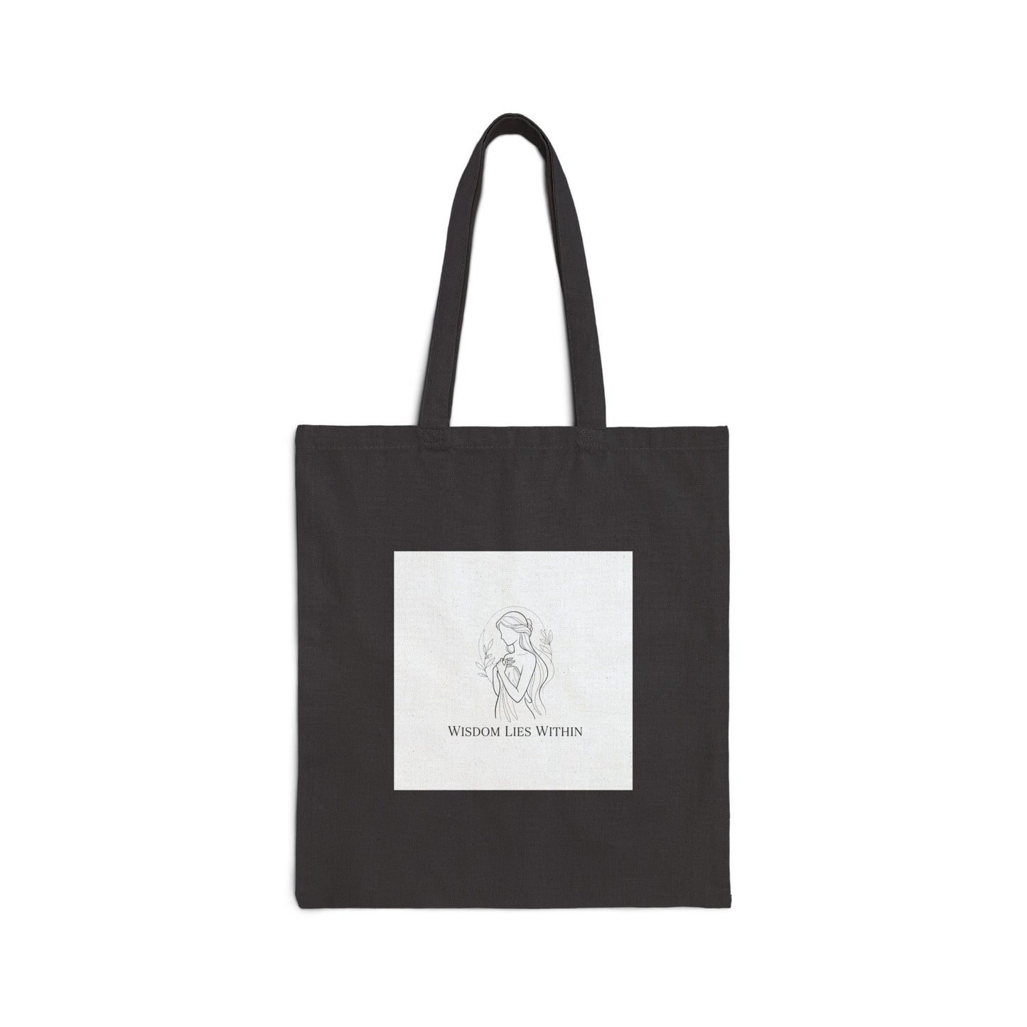 Fate Slogan Tote | Mythic Minimalism, wing motif, stoic philosophy art