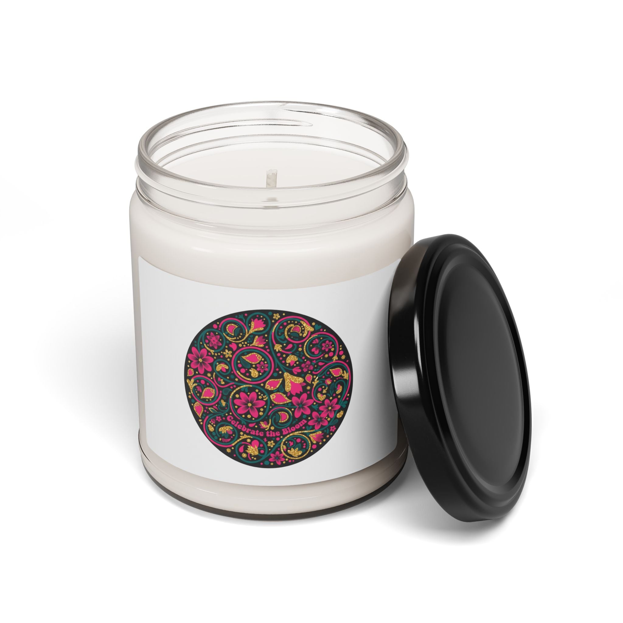Disco Floral Paisley Candle, 9oz Soy Candle | 70s Revival Retro Party