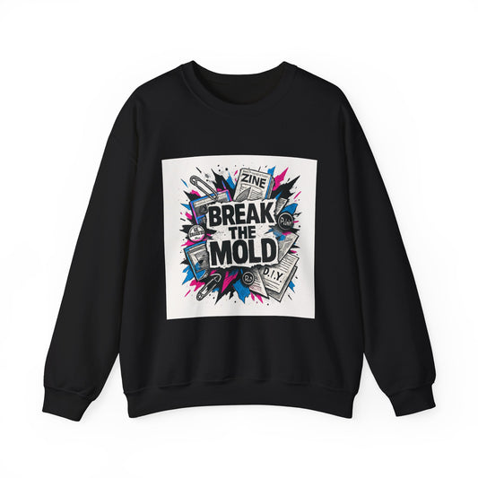 Break the Mold Sweatshirt — Graphic Crewneck for Creatives