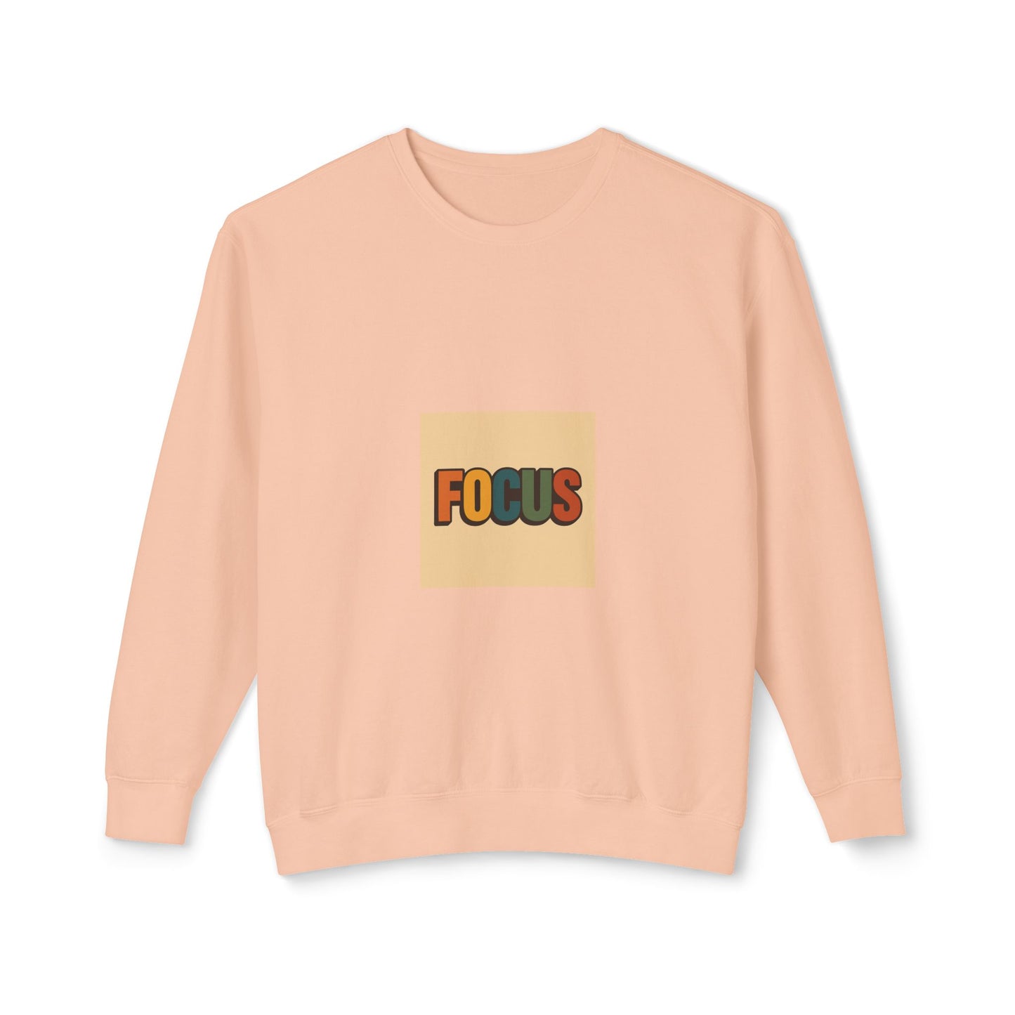 Focus Retro Crewneck Sweatshirt — Motivational Graphic Pullover