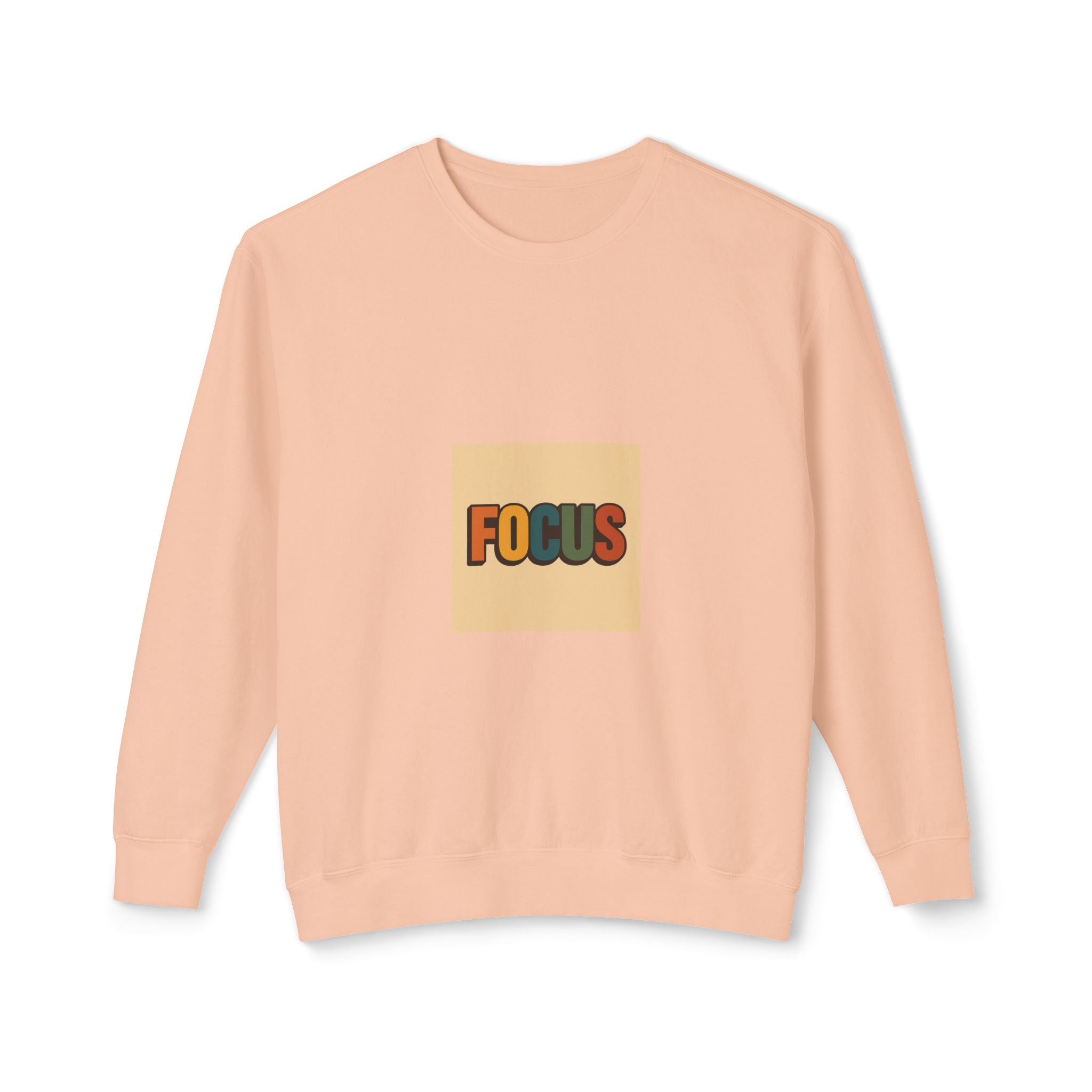 Focus Retro Crewneck Sweatshirt — Motivational Graphic Pullover