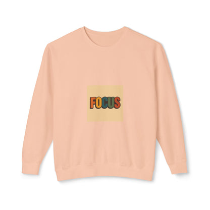 Focus Retro Crewneck Sweatshirt — Motivational Graphic Pullover