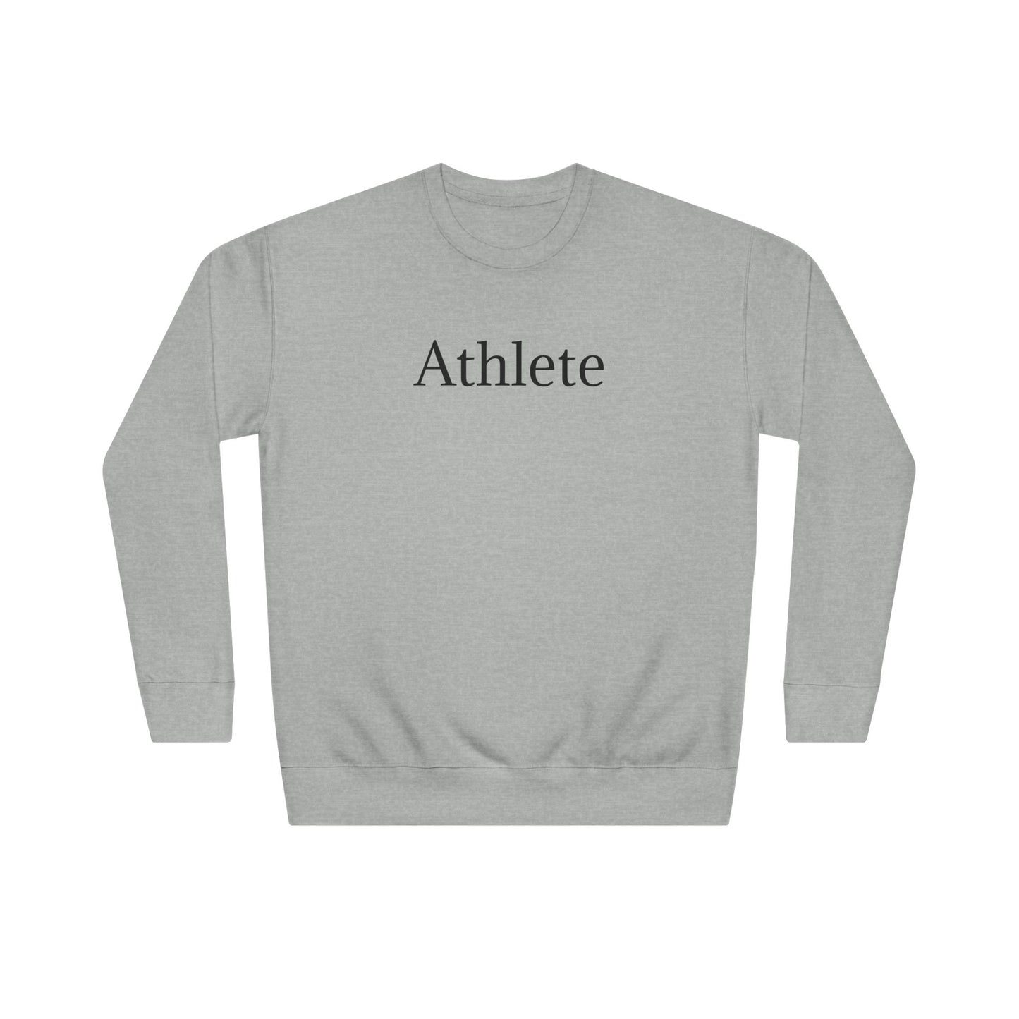 Athlete Crewneck Sweatshirt — Minimal Athletic Graphic Pullover