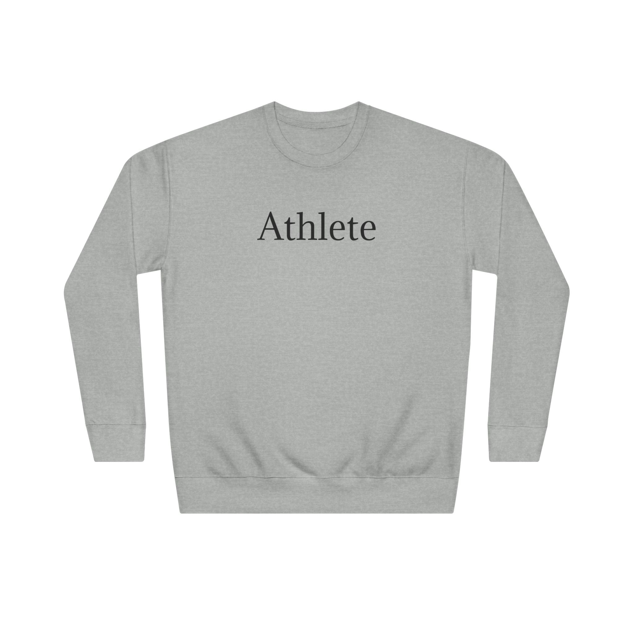 Athlete Crewneck Sweatshirt — Minimal Athletic Graphic Pullover