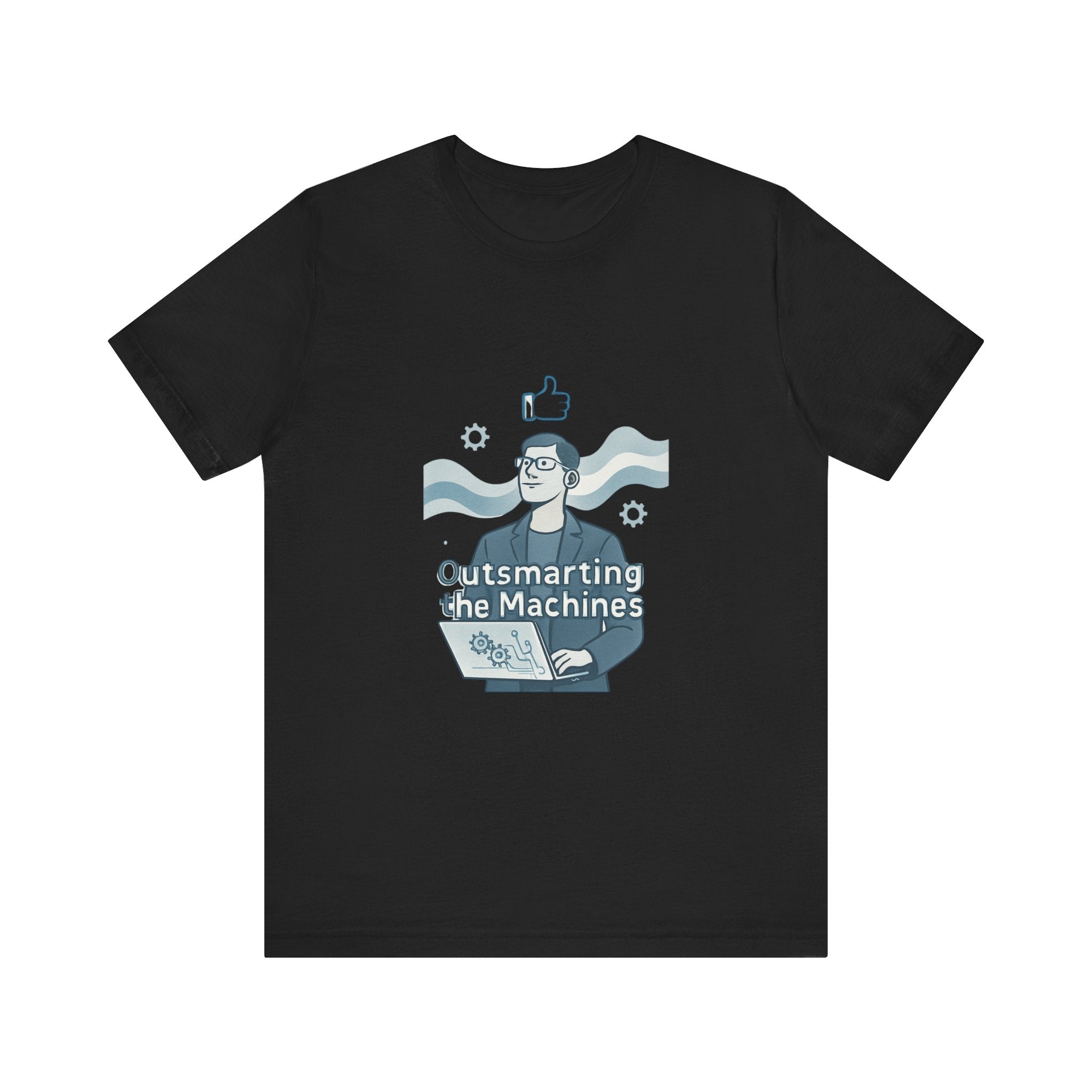 Outsmarting the Machines Tee - Funny AI Programmer Graphic T-Shirt
