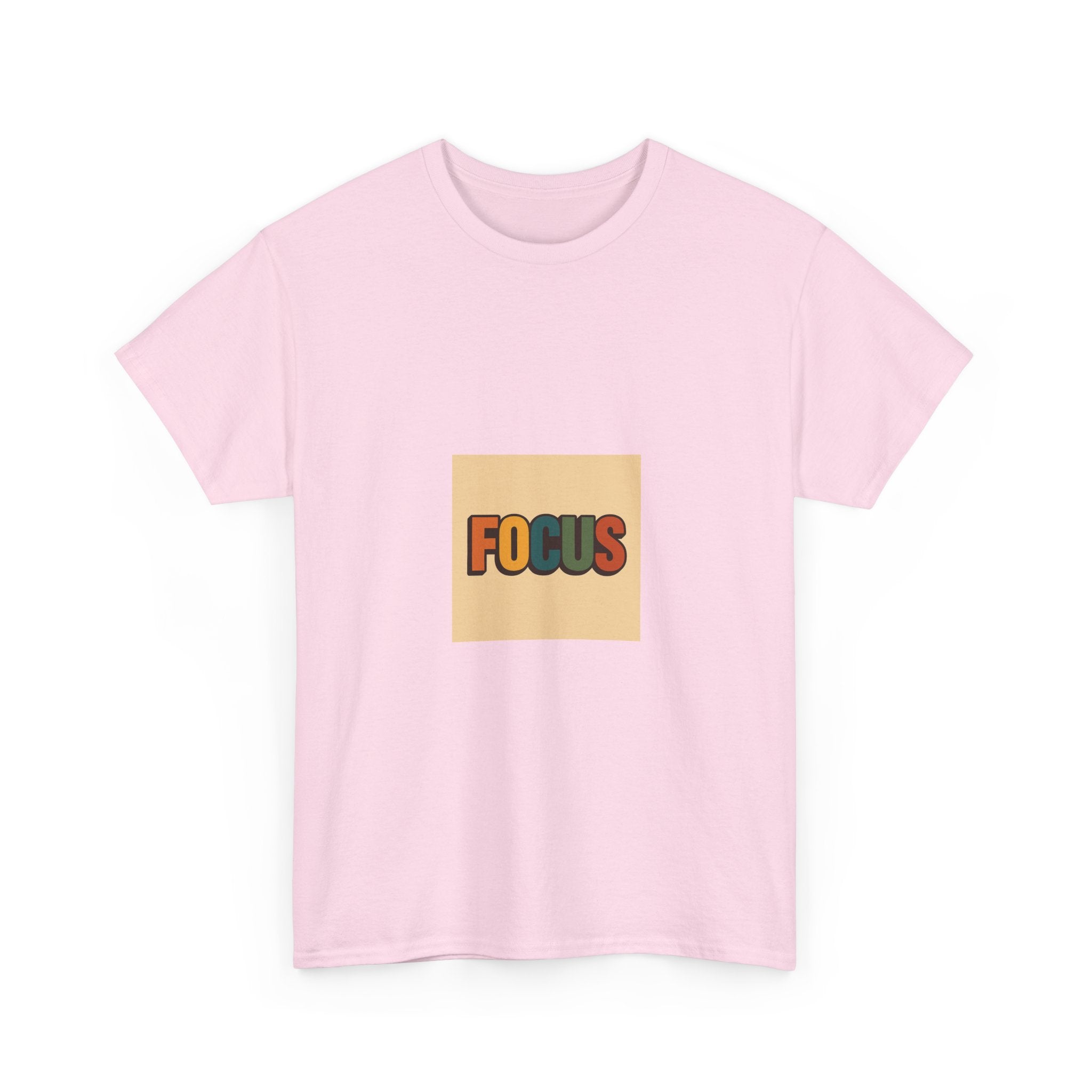 Focus Graphic Tee — Minimalist Motivational Cotton T-Shirt