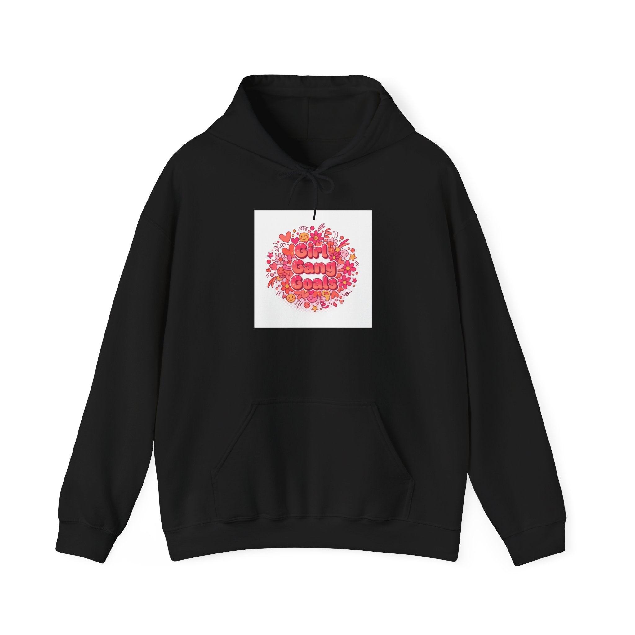 Galentine’s Squad Floral Circle Hoodie | Friendship-First, Brunch-Ready