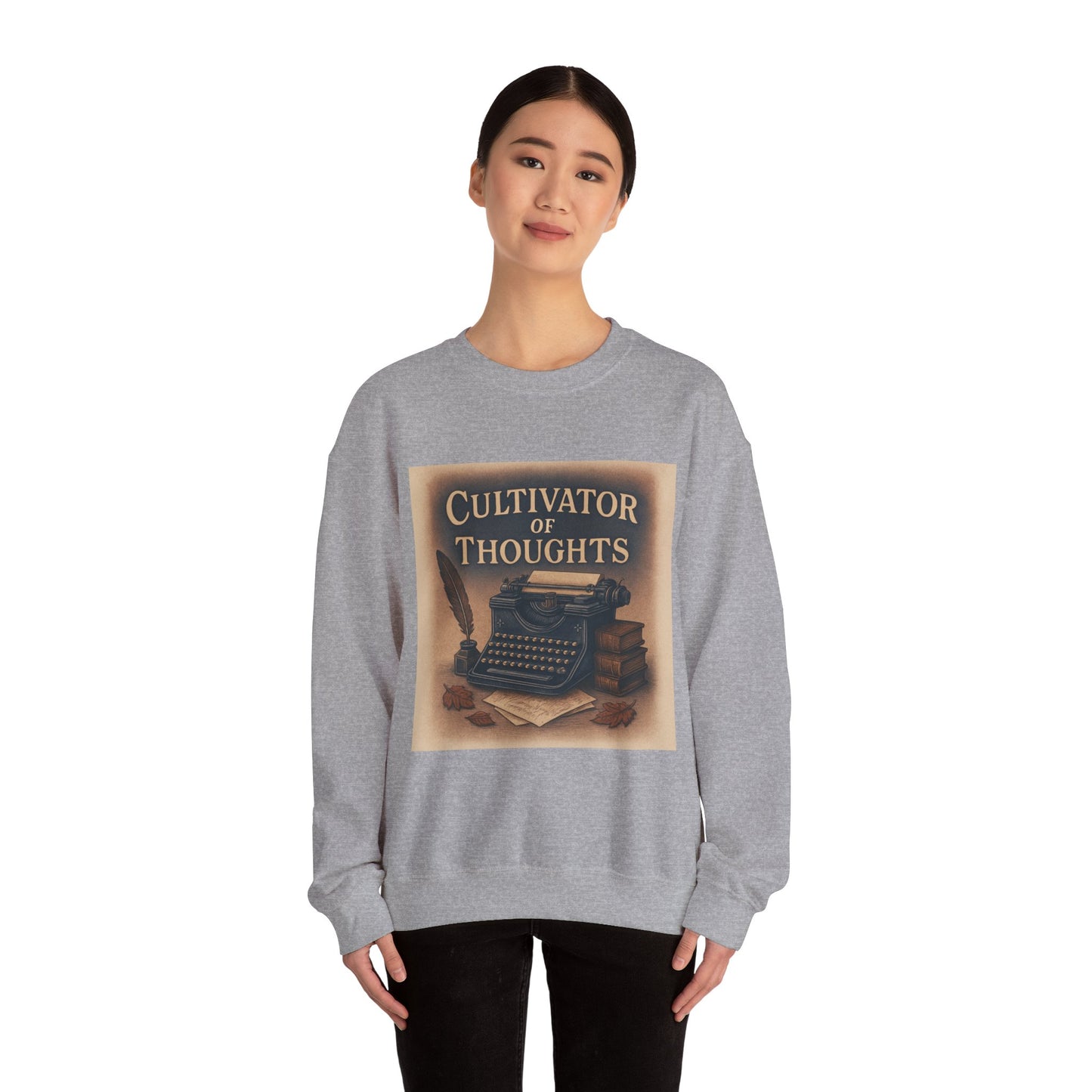Cultivator of Thoughts Sweatshirt - Typewriter Writer Crewneck