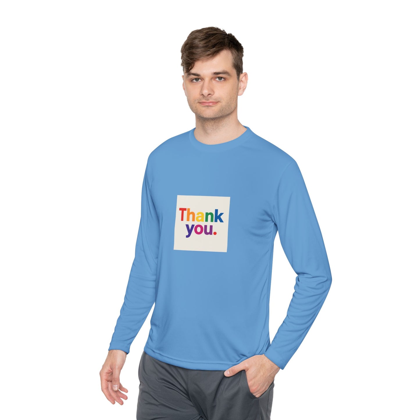 Thank You Rainbow Long Sleeve Tee