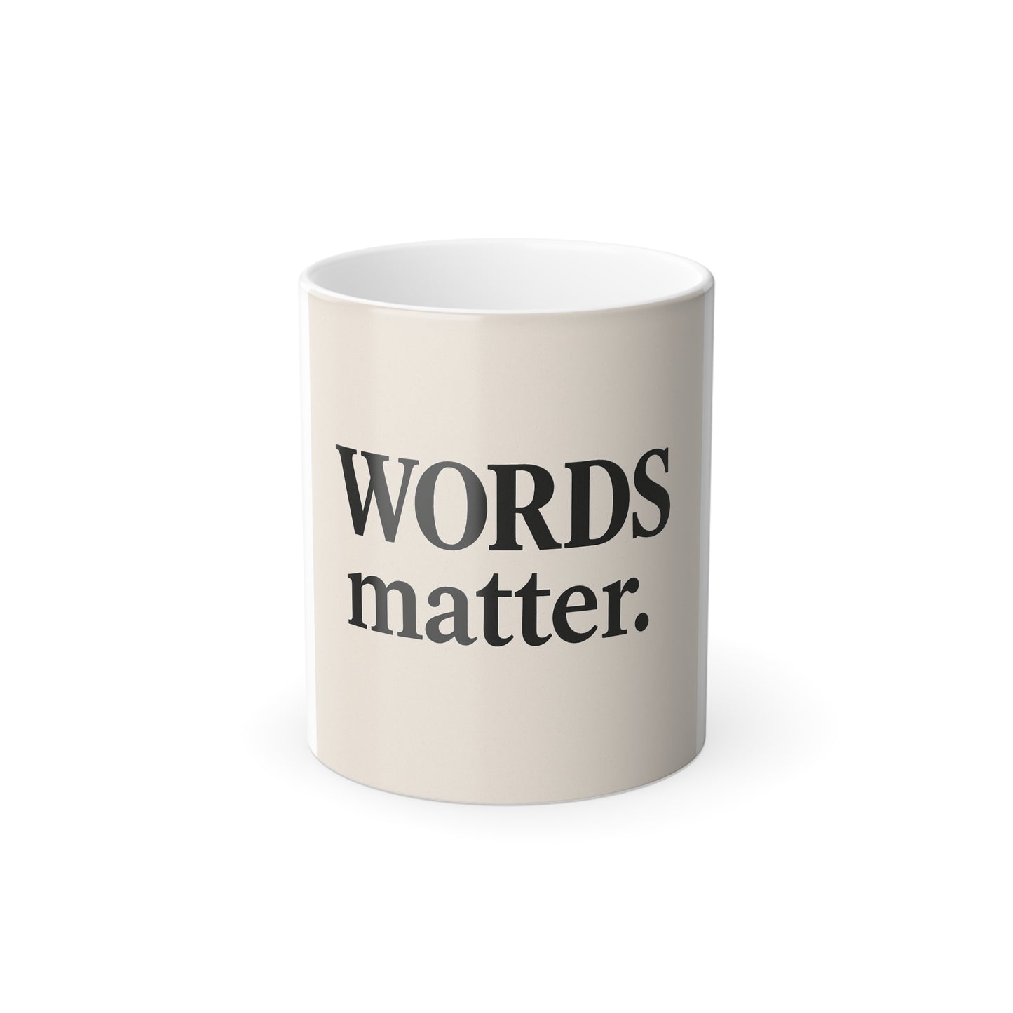Words Matter Color-Changing Mug — 11oz Inspirational Coffee Cup