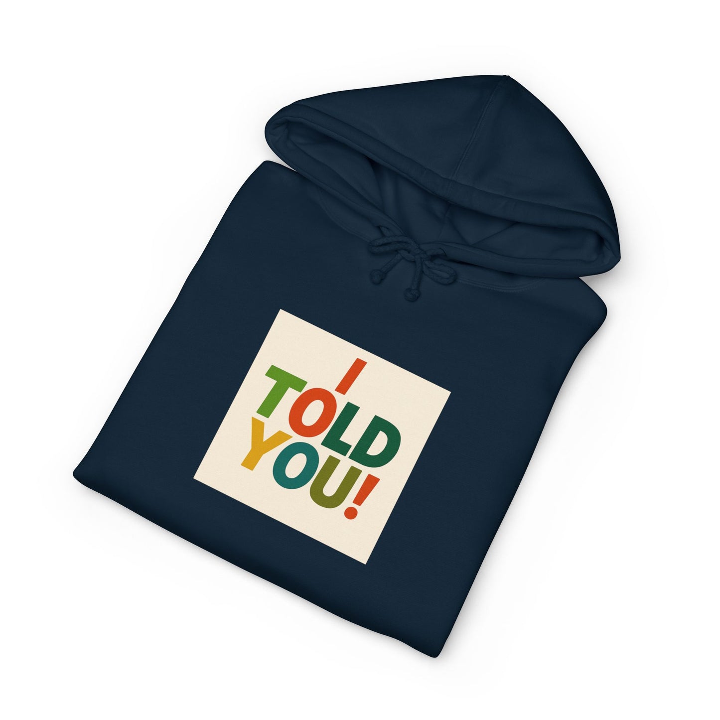 Told You! Hoodie — Retro Bold Graphic Pullover