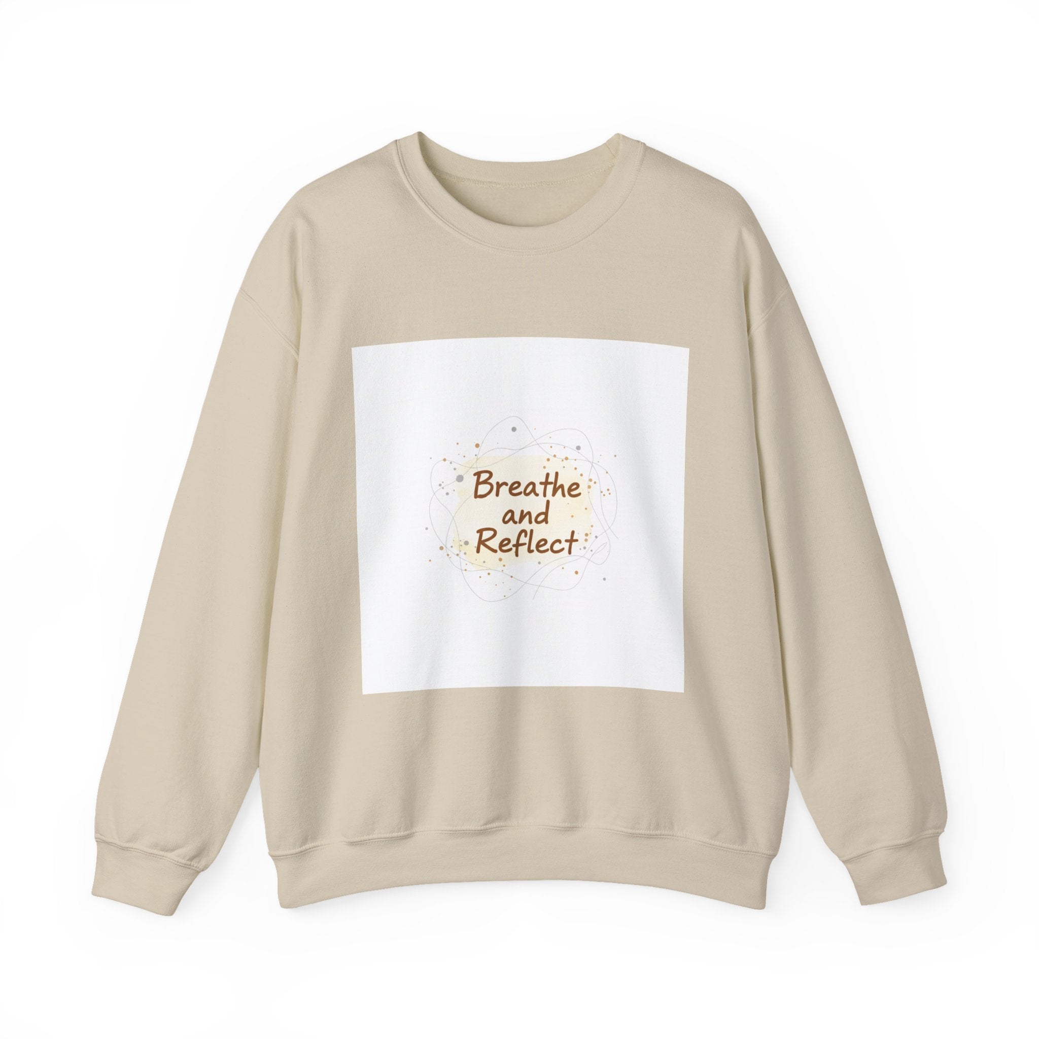 Breathe and Reflect Sweatshirt | Note to Self, handwritten reminder aesthetic
