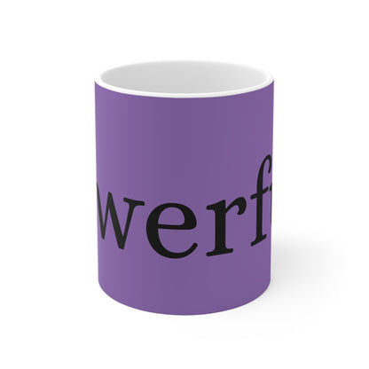 Rise & Shine Purple Coffee Mug — Inspirational 11oz Ceramic Mug