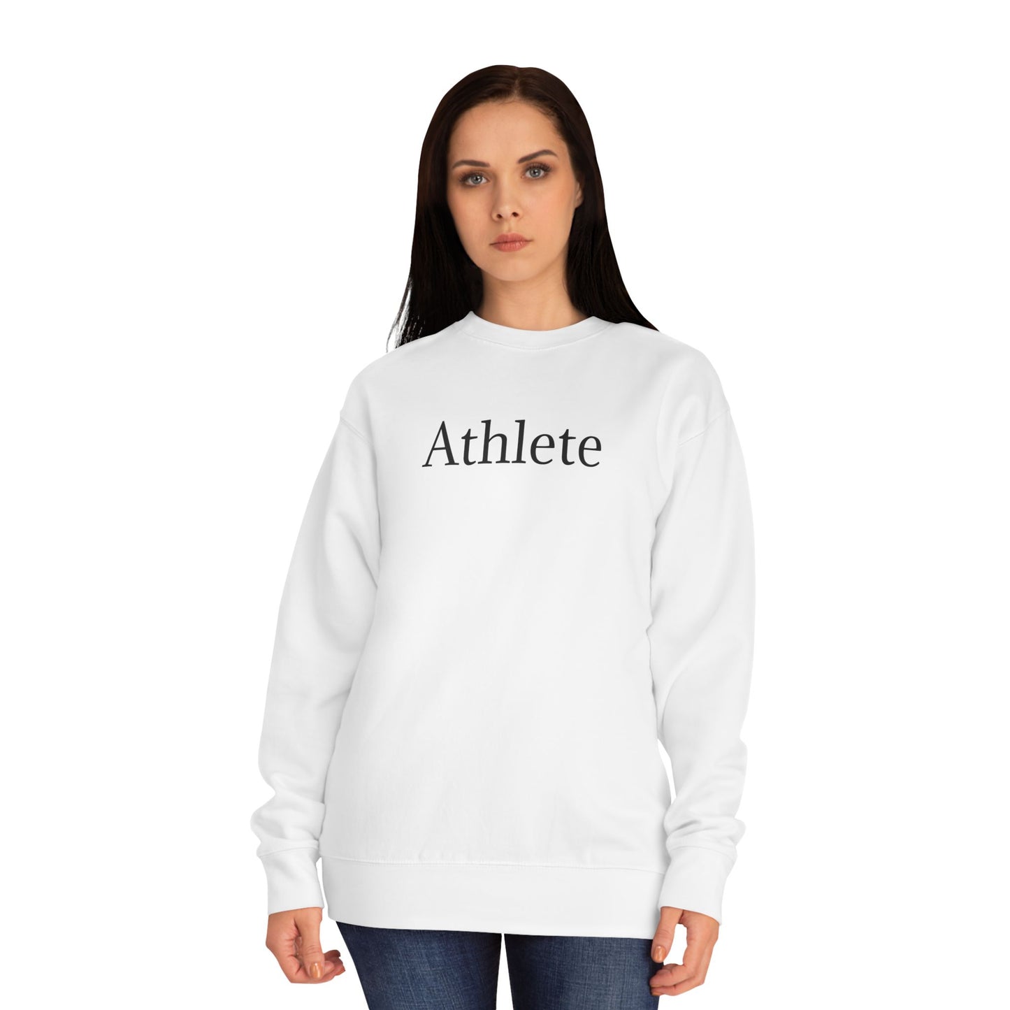 Athlete Crewneck Sweatshirt — Minimal Athletic Graphic Pullover