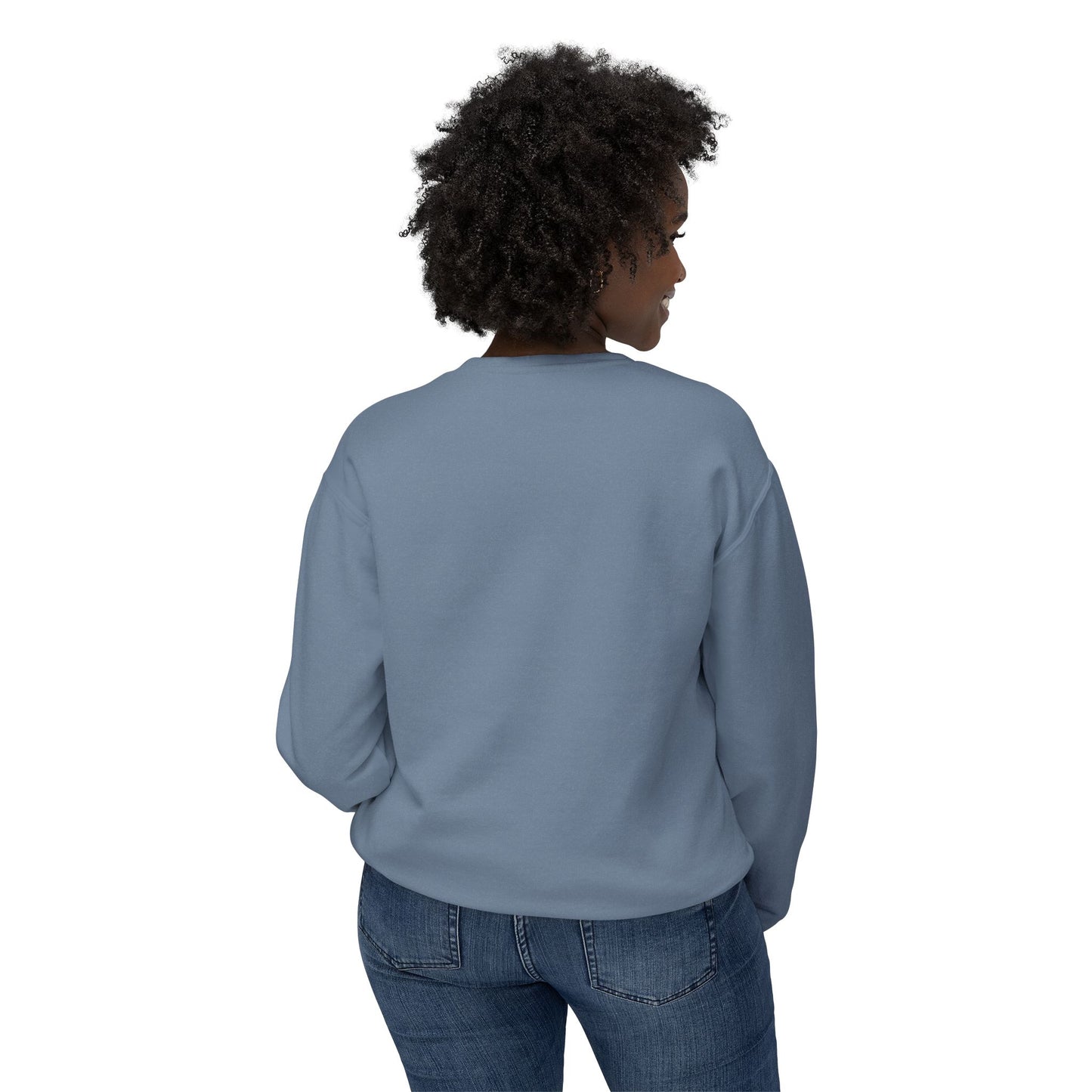 No! Minimalist Crewneck Sweatshirt — Bold Color Block Statement