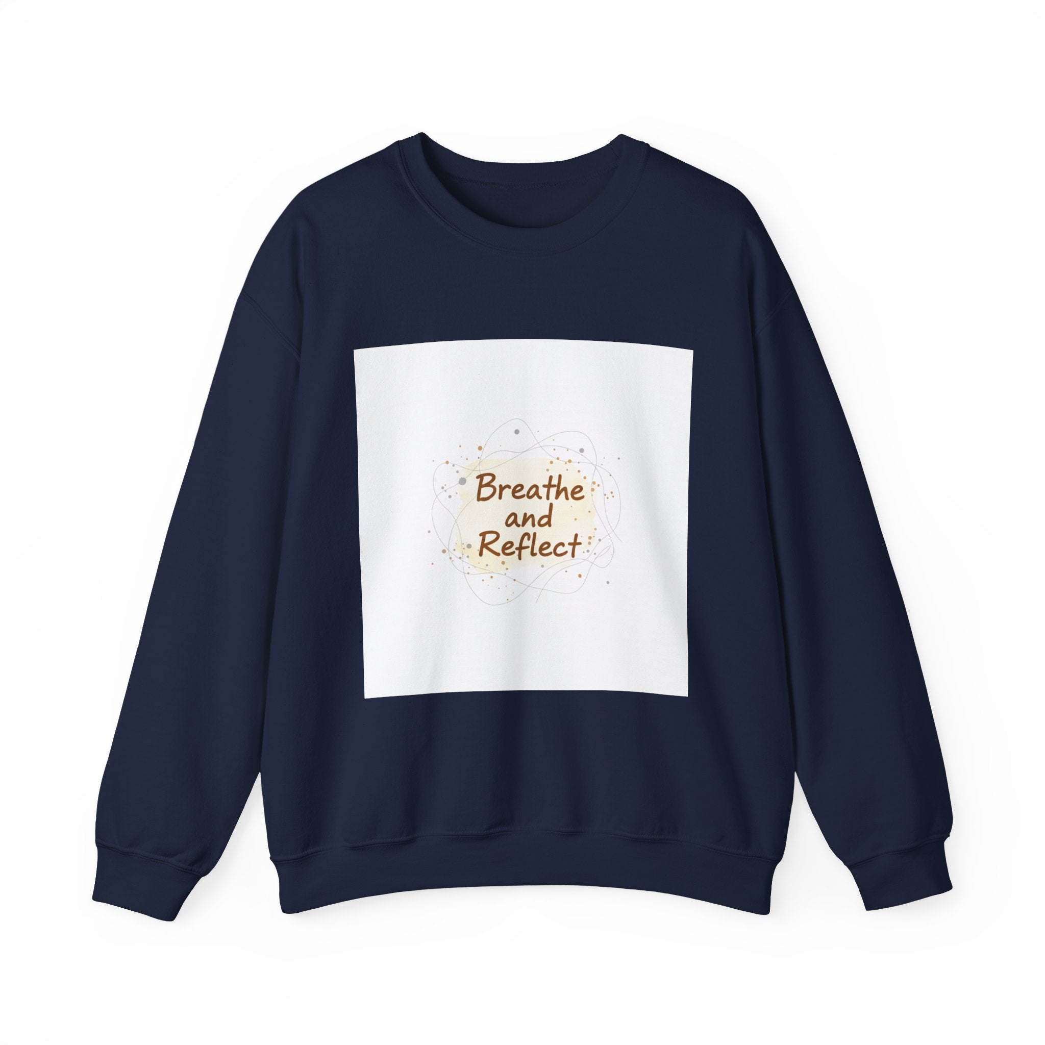 Breathe and Reflect Sweatshirt | Note to Self, handwritten reminder aesthetic