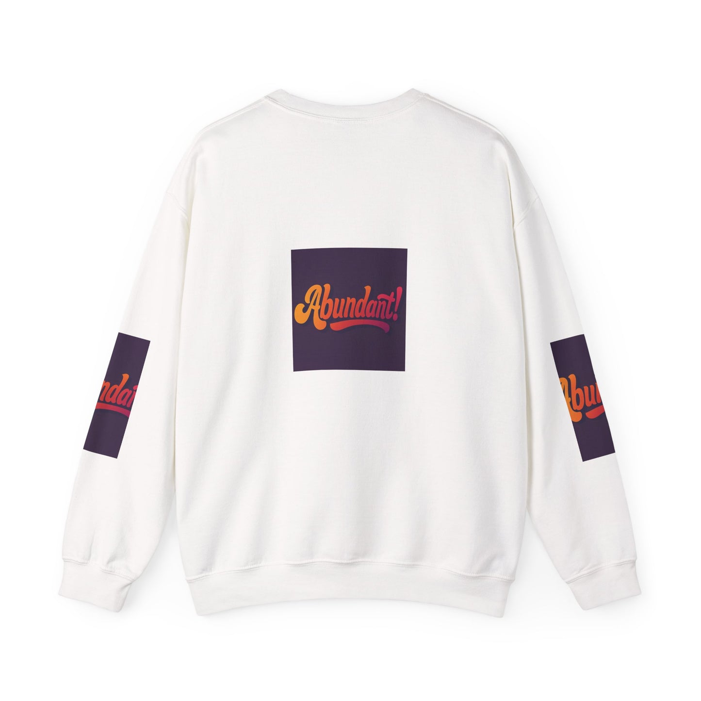 Crewneck Sweatshirt — "Abundant!" Retro Script Graphic