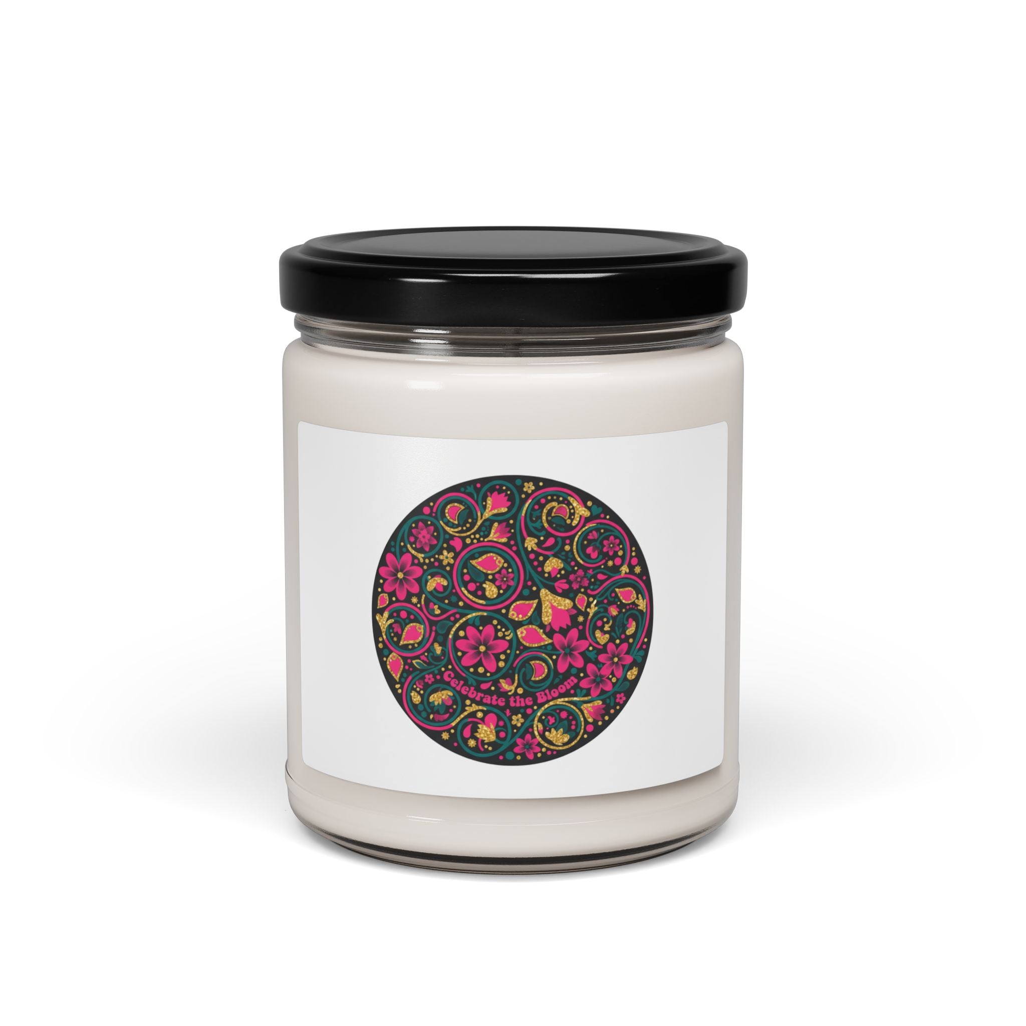 Disco Floral Paisley Candle, 9oz Soy Candle | 70s Revival Retro Party