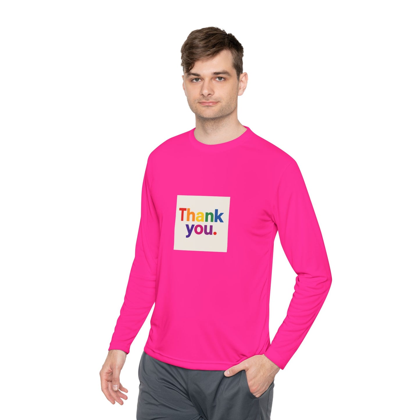 Thank You Rainbow Long Sleeve Tee