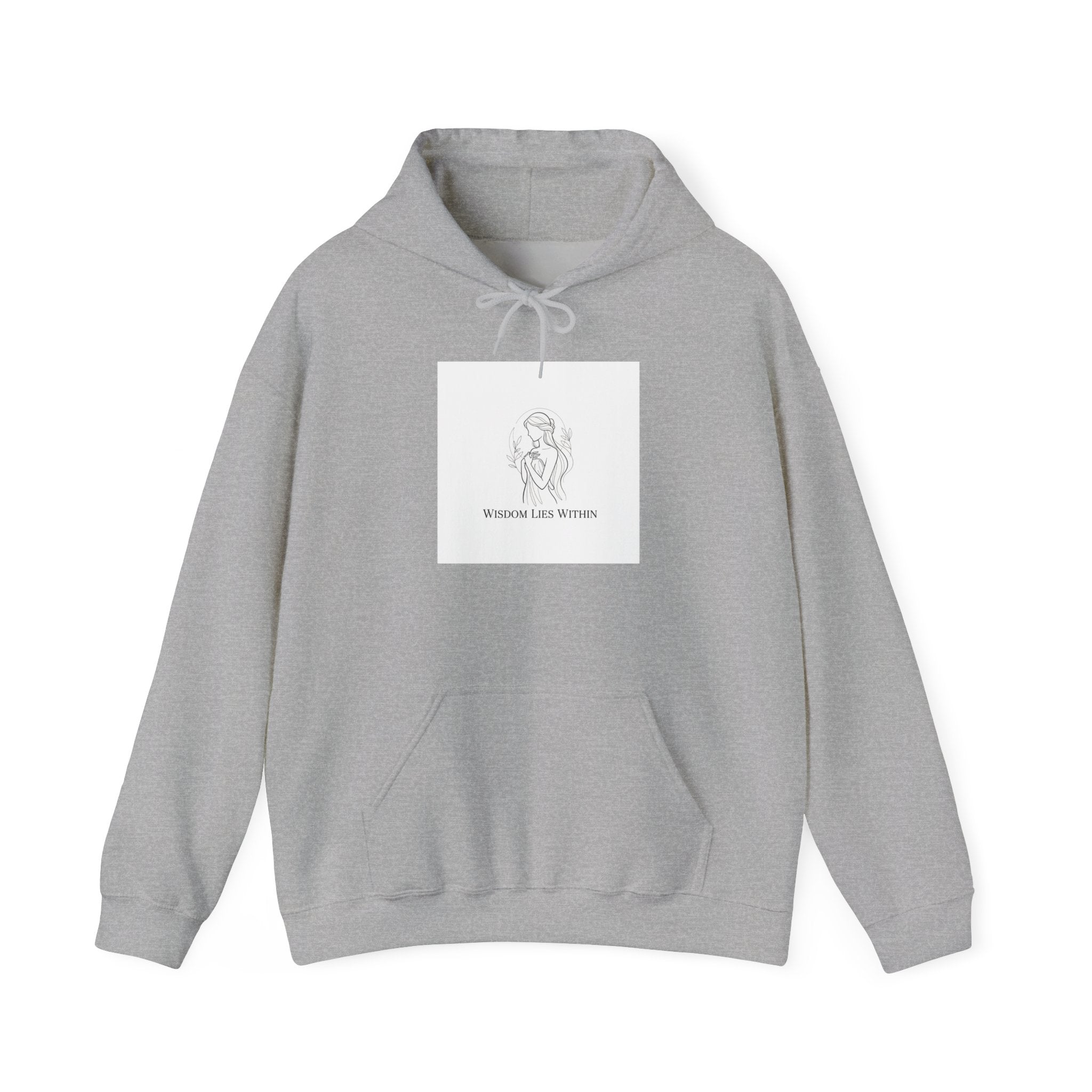 Fate Slogan Wing Motif Hoodie | Mythic Minimalism, Stoic Philosophy Art