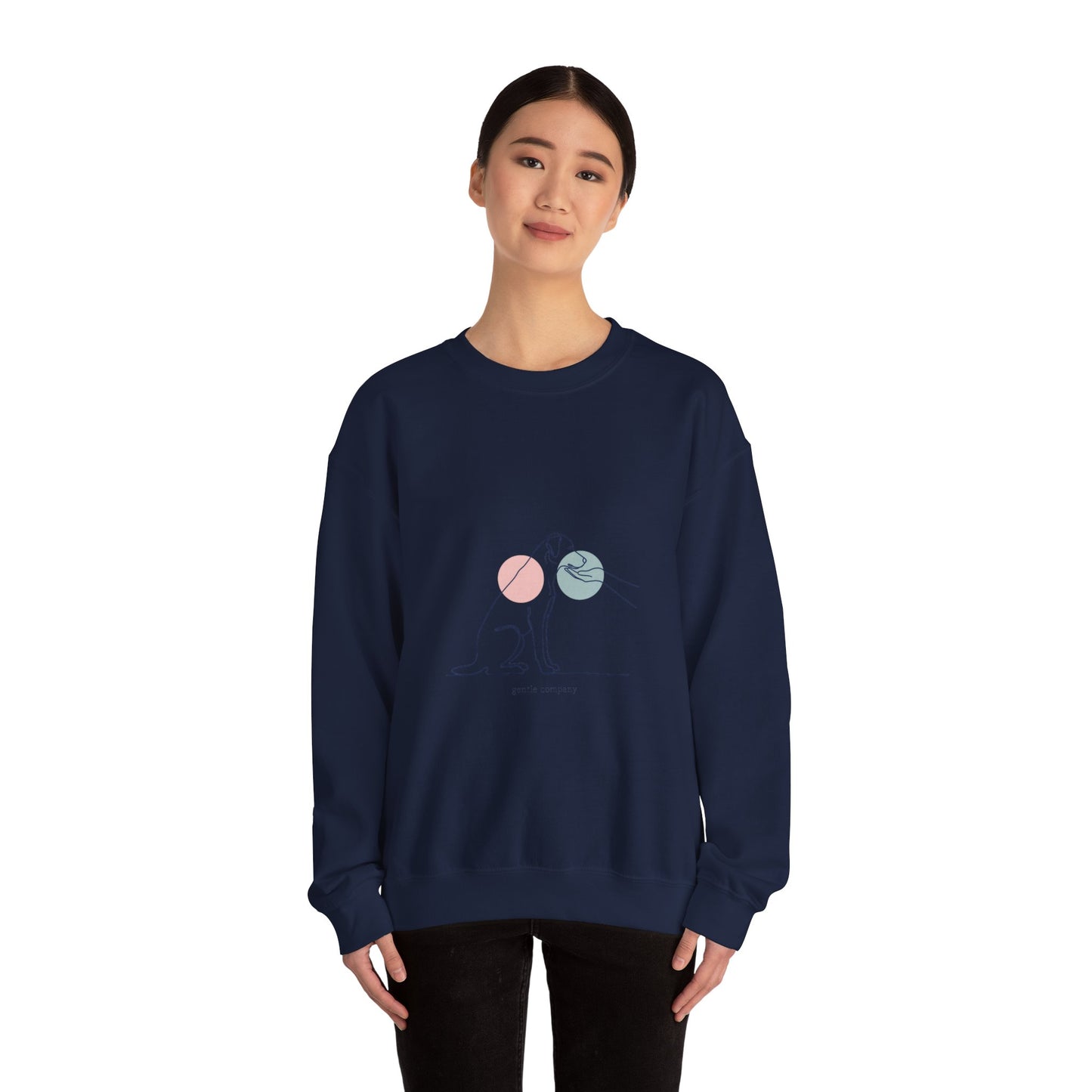 Minimal One-Line Dog Outline Sweatshirt | Minimal Pet Art, Pet Outline Design