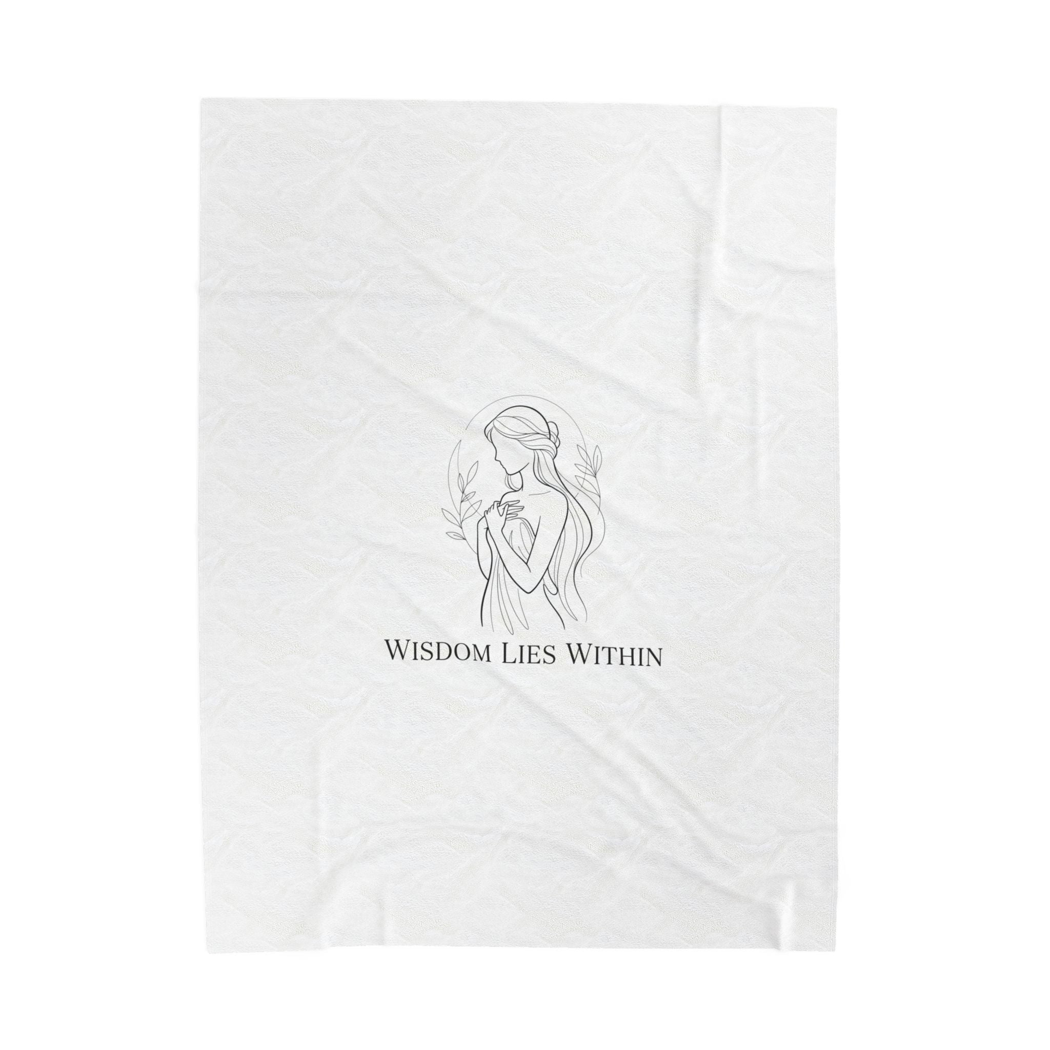 Wisdom Lies Within Blanket | Mythic Design, Stoic Philosophy Art