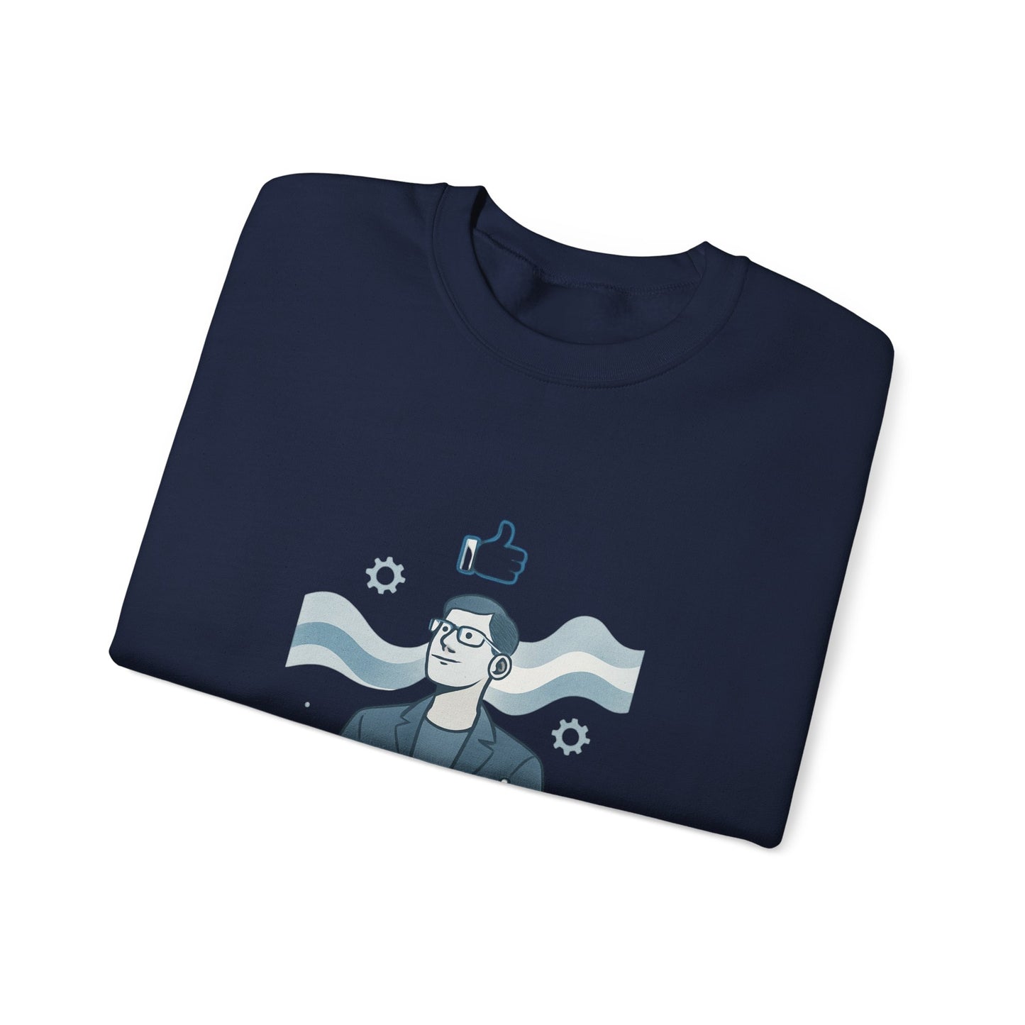 Crewneck Sweatshirt – “Outsmarting the Machines” Retro Tech Graphic