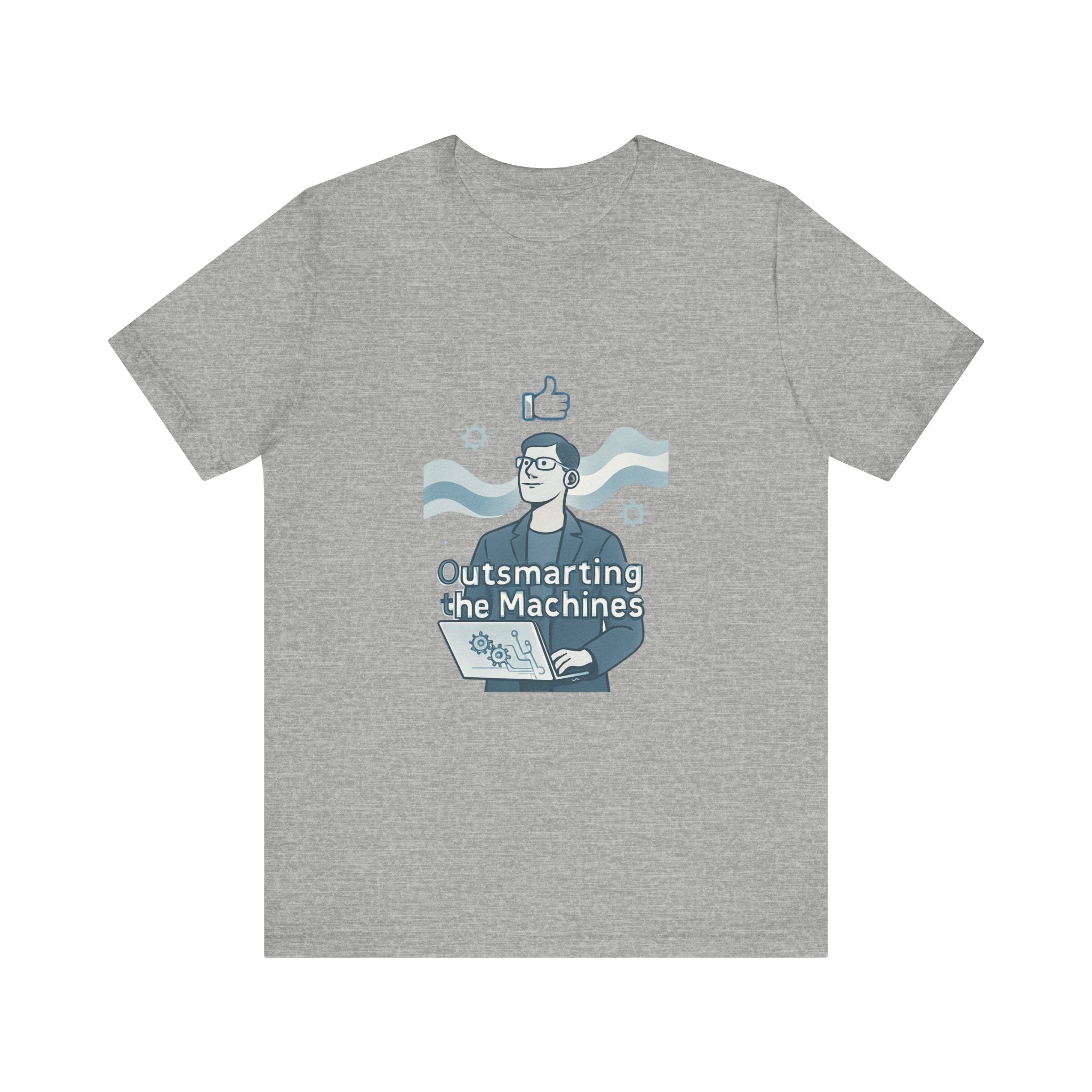 Outsmarting the Machines Tee - Funny AI Programmer Graphic T-Shirt