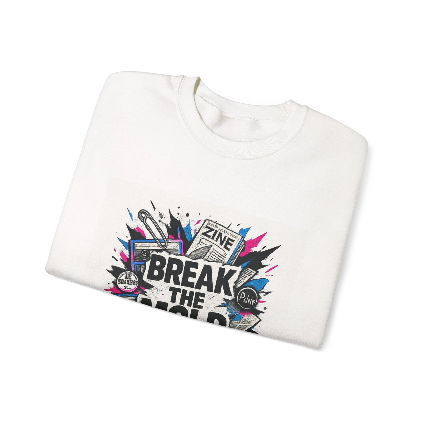 Break the Mold Sweatshirt — Graphic Crewneck for Creatives