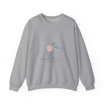 Minimal One-Line Dog Outline Sweatshirt | Minimal Pet Art, Pet Outline Design