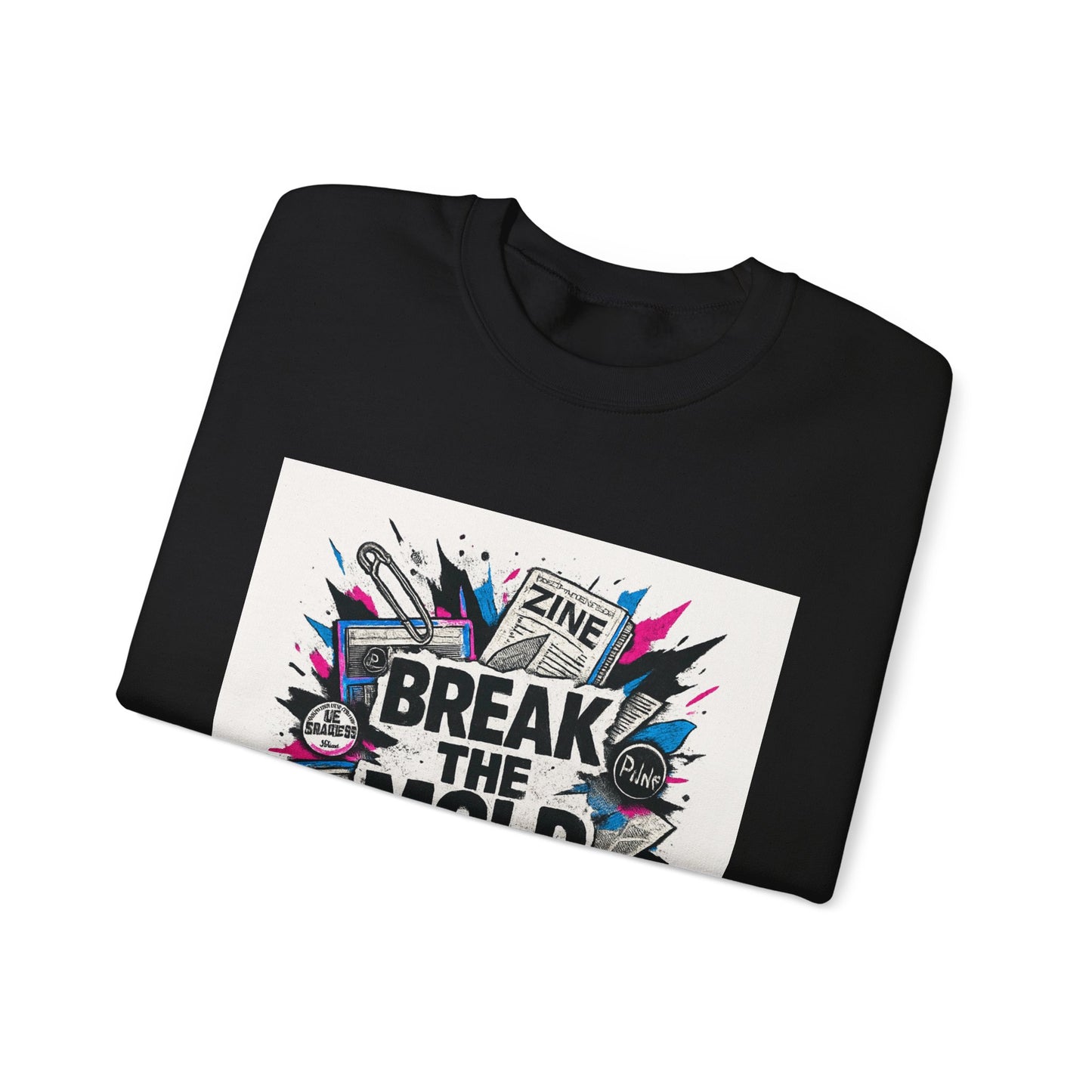 Break the Mold Sweatshirt — Graphic Crewneck for Creatives