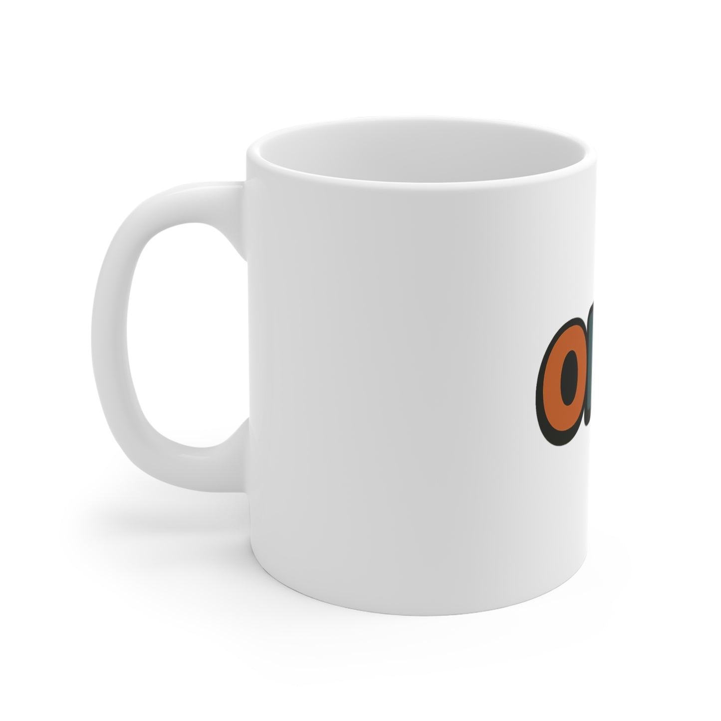 OMG! Colorful Retro Text Mug — Funny 11oz Coffee Cup