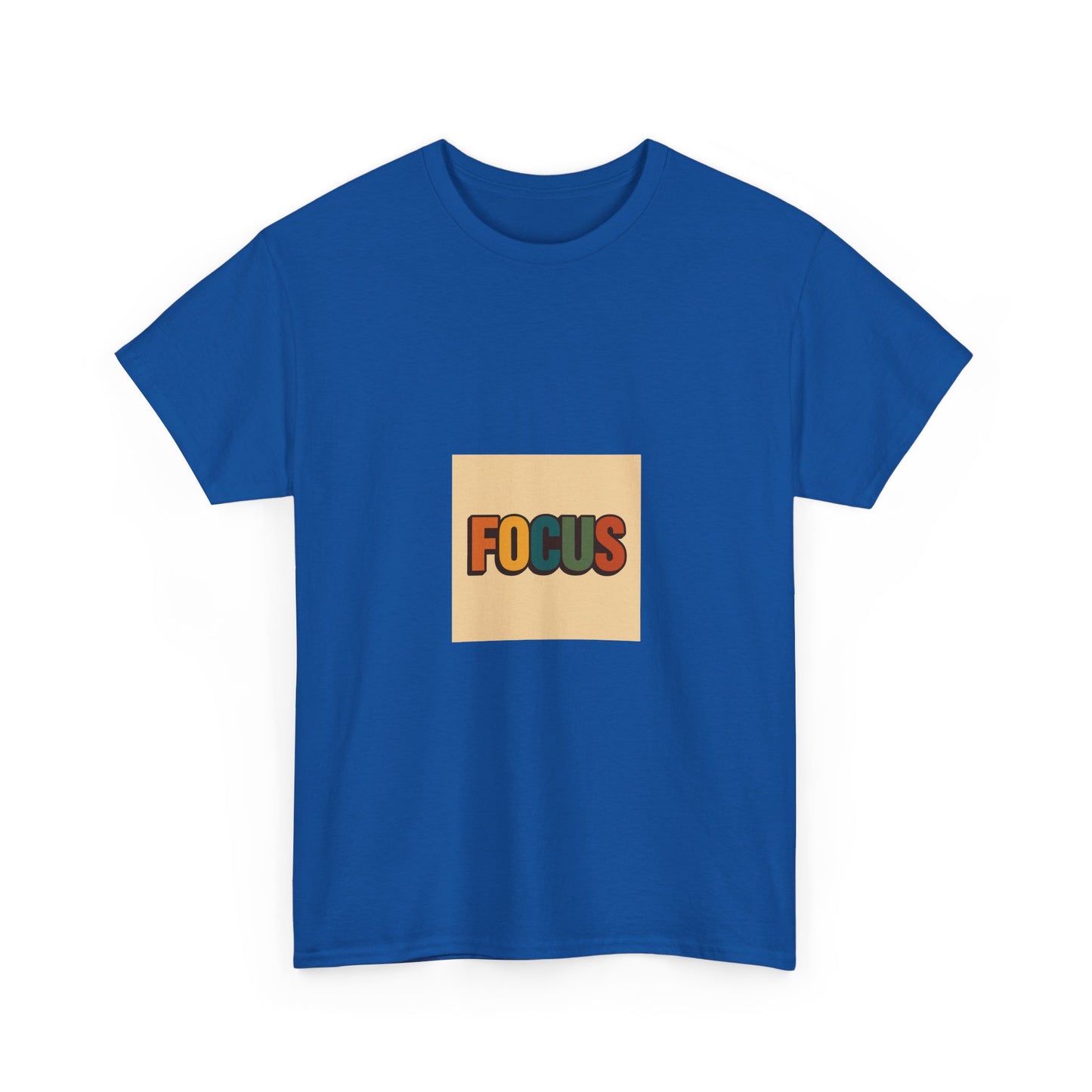 Focus Graphic Tee — Minimalist Motivational Cotton T-Shirt
