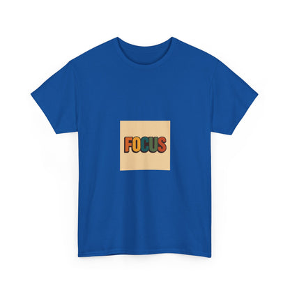 Focus Graphic Tee — Minimalist Motivational Cotton T-Shirt