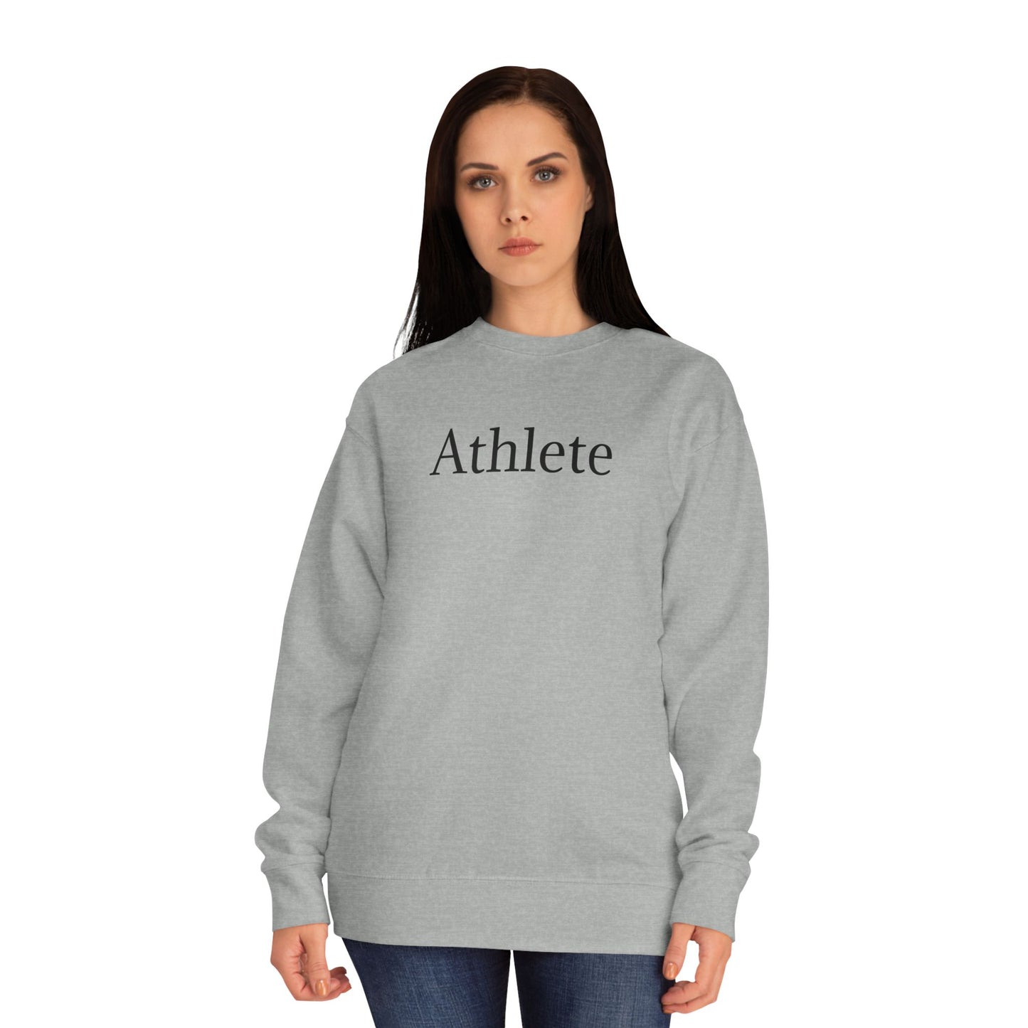 Athlete Crewneck Sweatshirt — Minimal Athletic Graphic Pullover