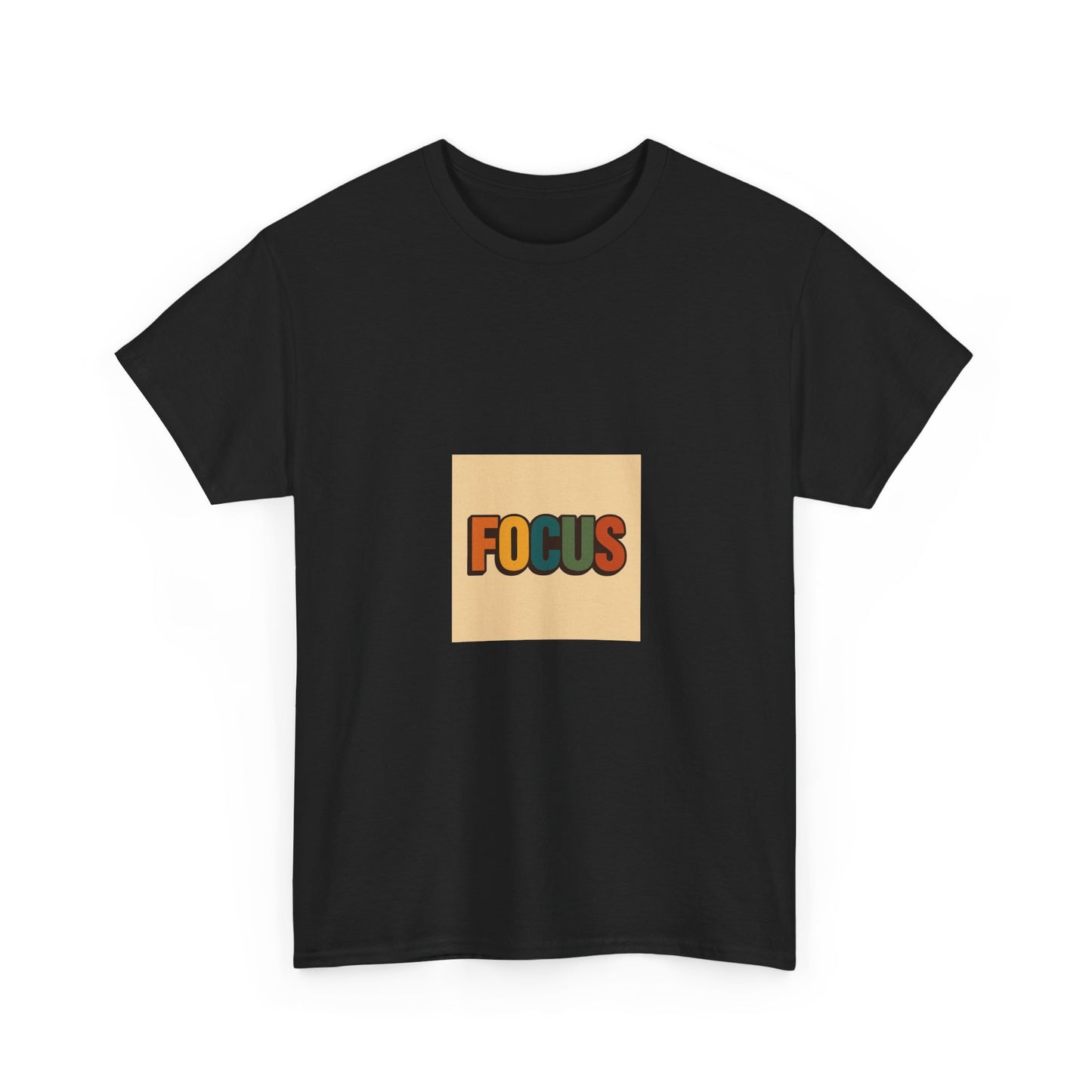 Focus Graphic Tee — Minimalist Motivational Cotton T-Shirt
