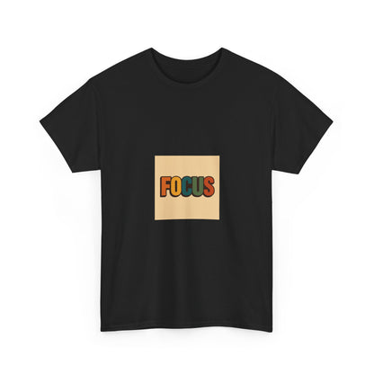 Focus Graphic Tee — Minimalist Motivational Cotton T-Shirt