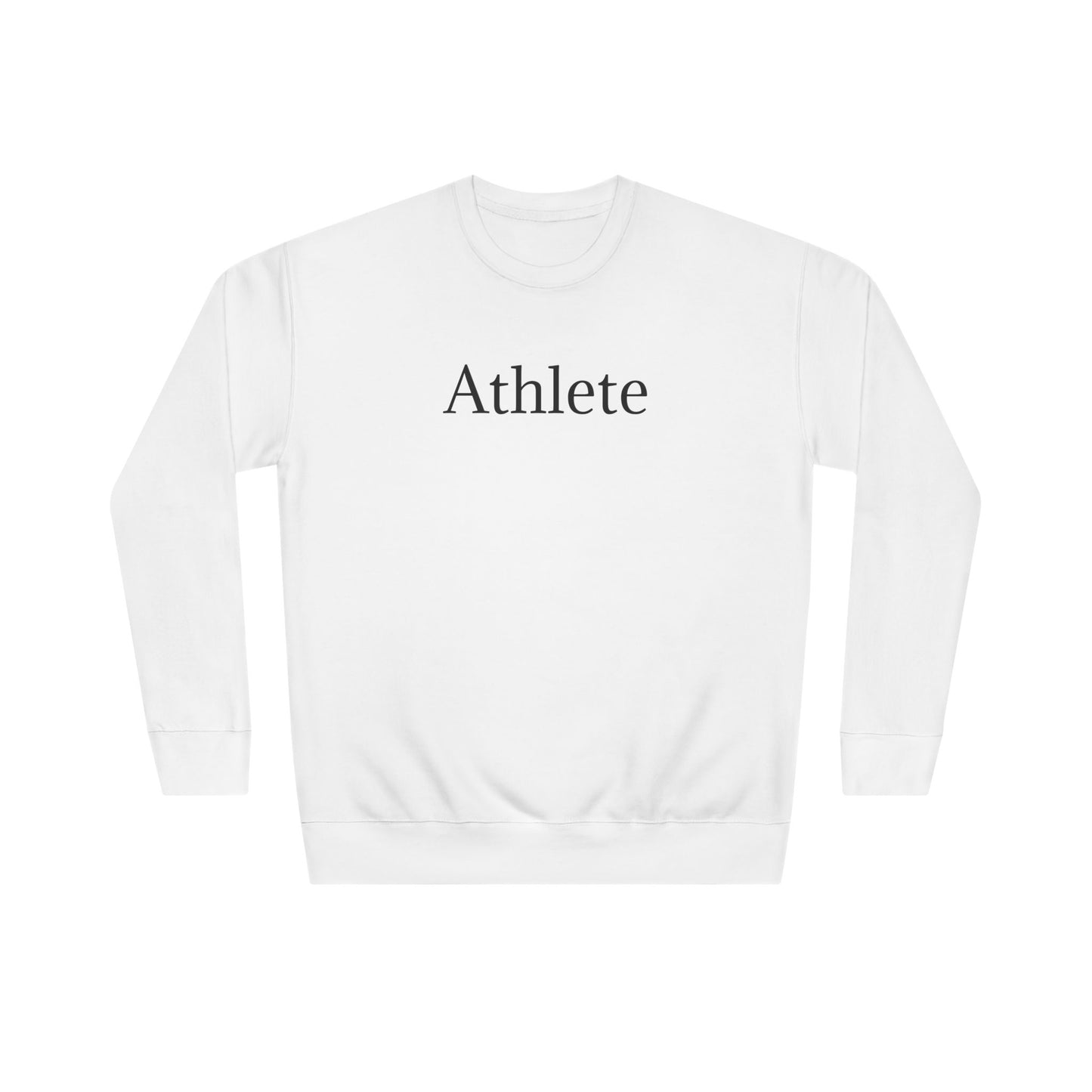 Athlete Crewneck Sweatshirt — Minimal Athletic Graphic Pullover