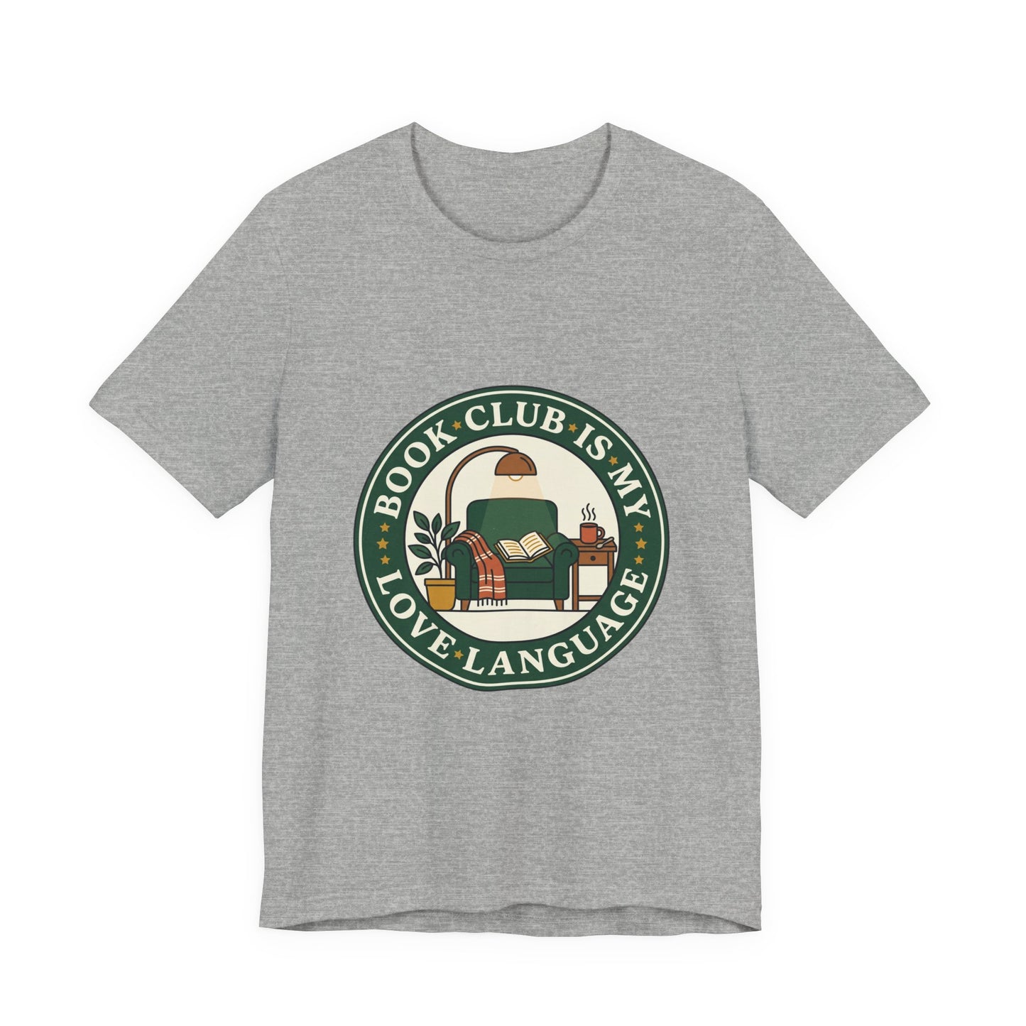 Book Club Is My Love Language Tee | Bookish, Cozy Reading, Library Aesthetic
