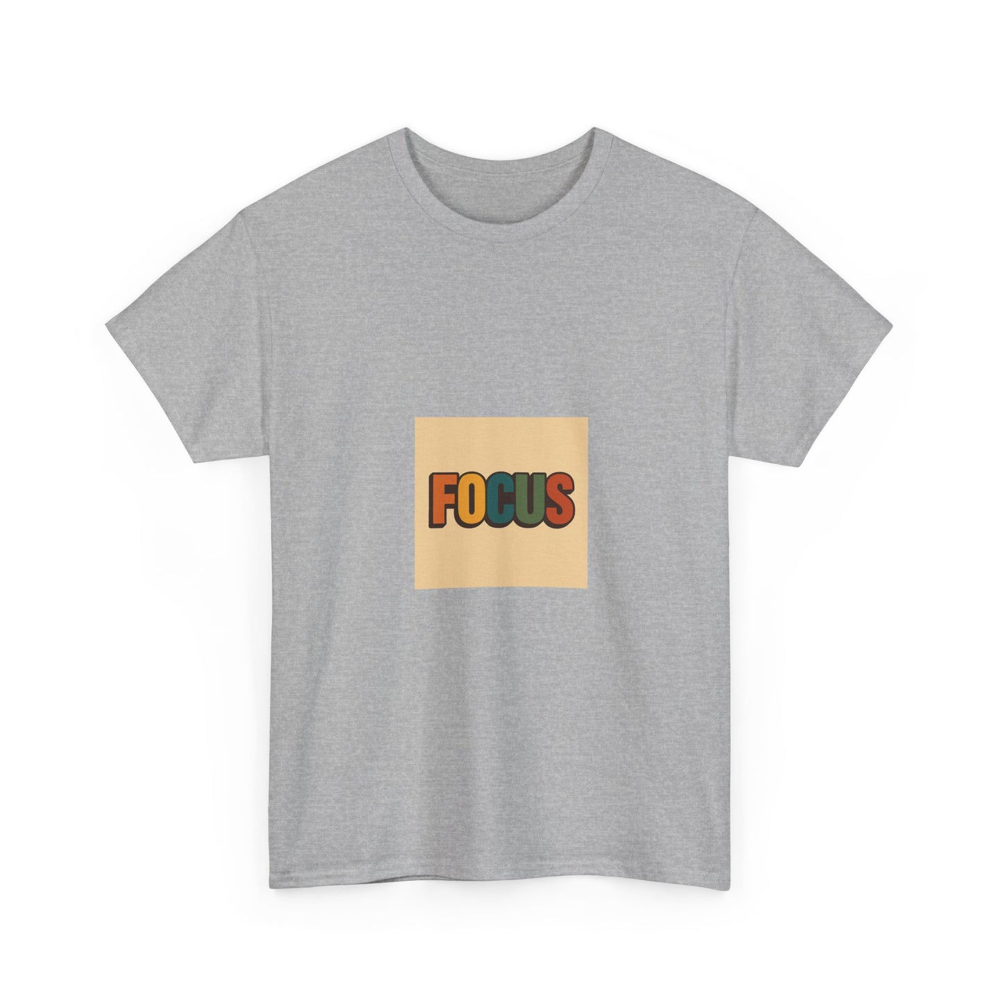 Focus Graphic Tee — Minimalist Motivational Cotton T-Shirt