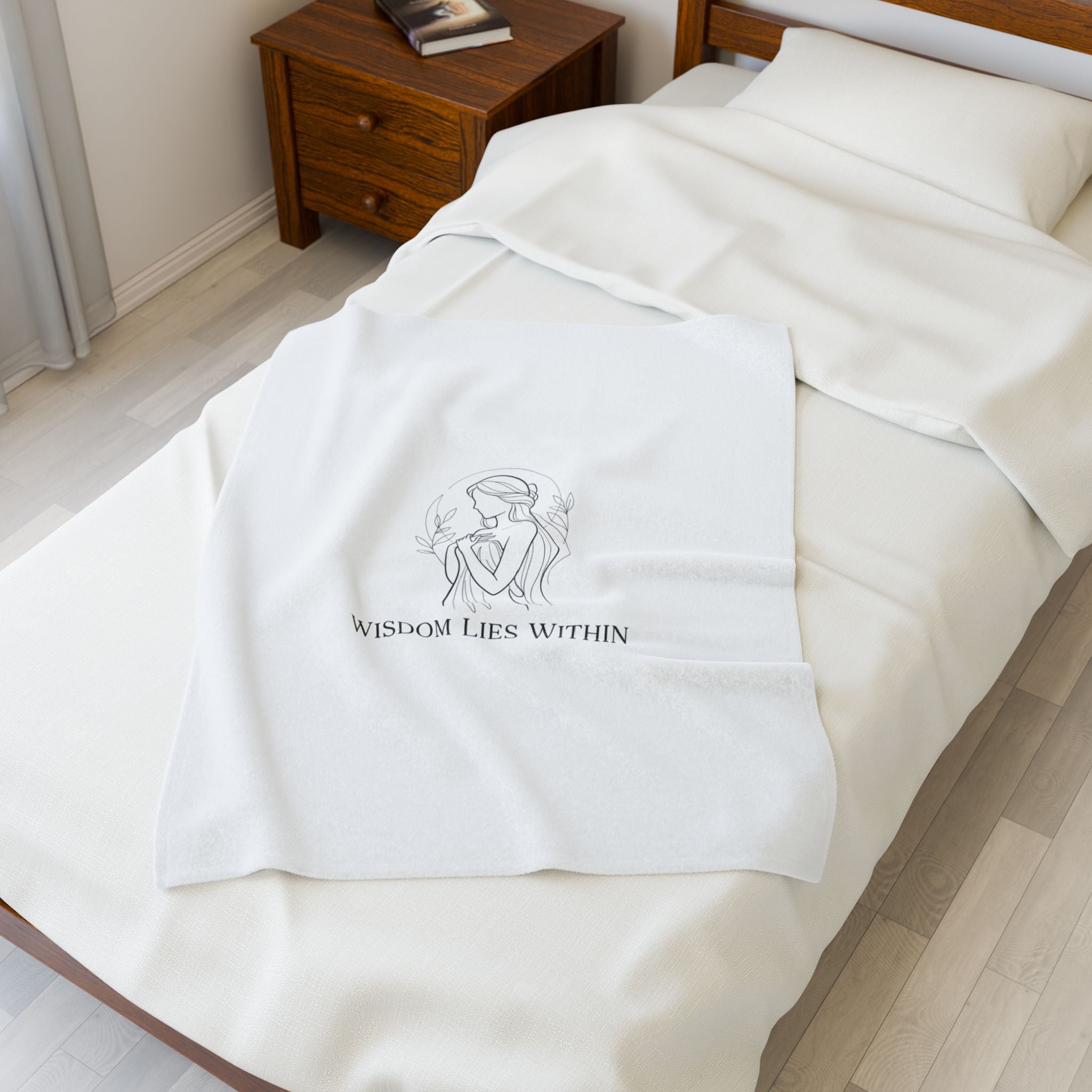 Wisdom Lies Within Blanket | Mythic Design, Stoic Philosophy Art