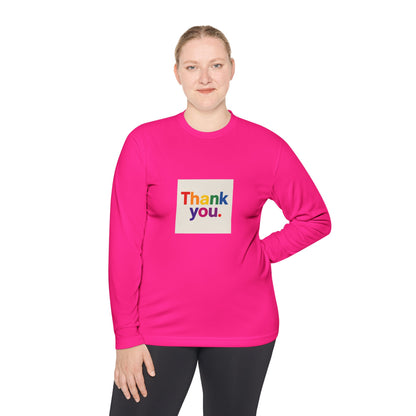 Thank You Rainbow Long Sleeve Tee