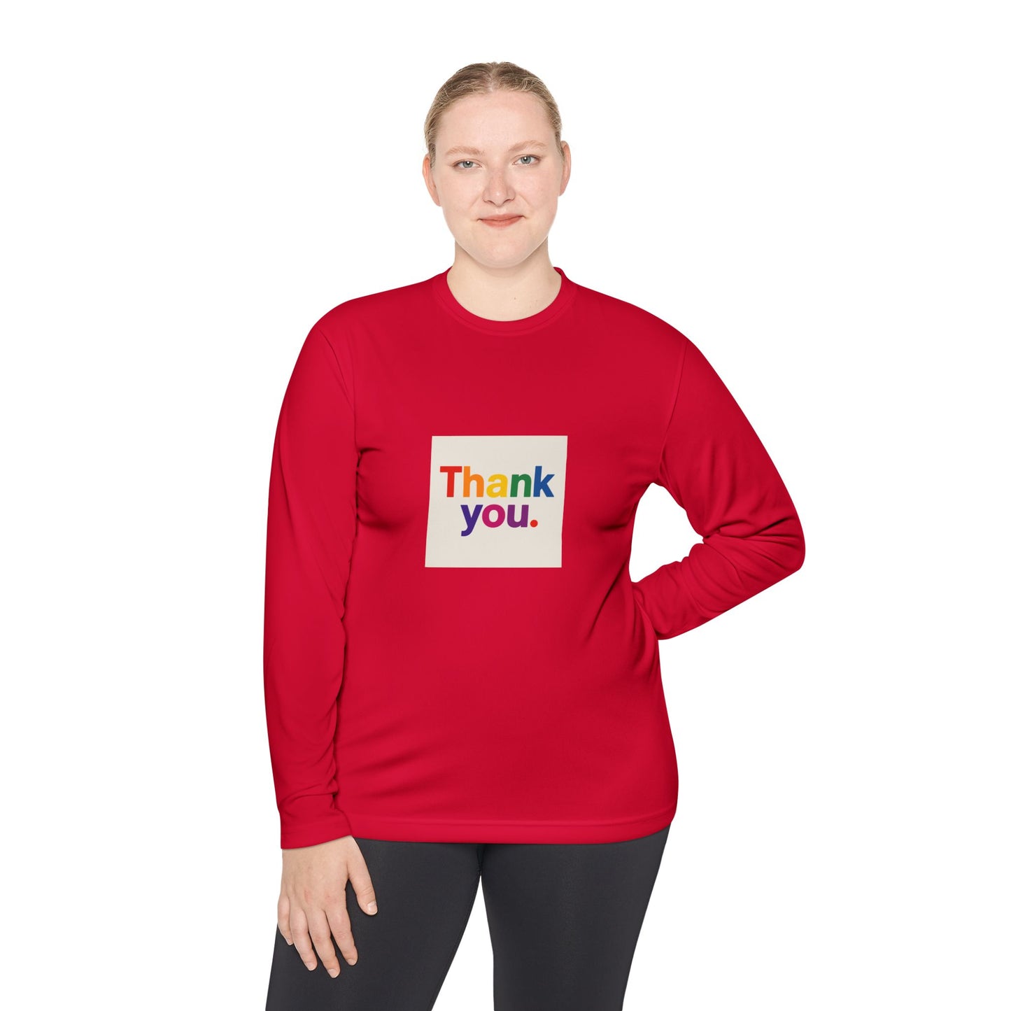 Thank You Rainbow Long Sleeve Tee