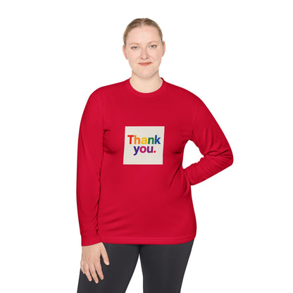 Thank You Rainbow Long Sleeve Tee