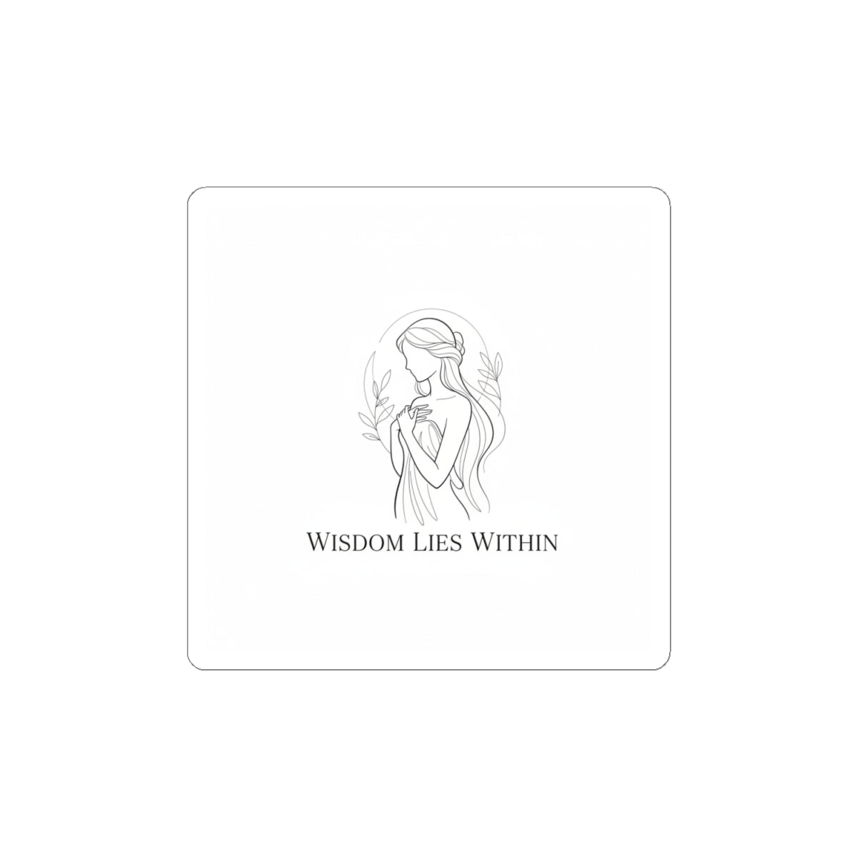 Wisdom Lies Within Sticker | Mythic Design, Minimal Linework