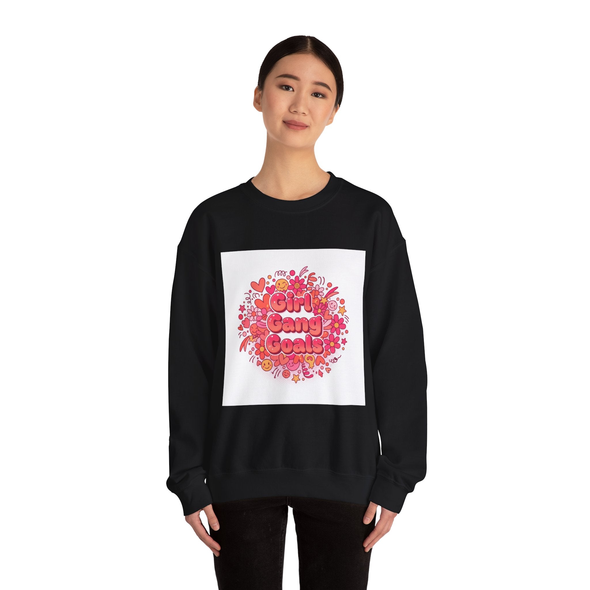 Girl Gang Goals Crewneck Sweatshirt | Galentine’s Squad Vibes, Female Friendship