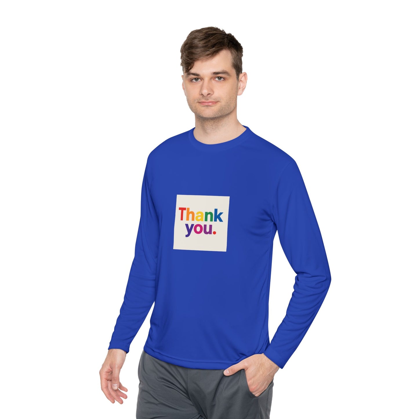 Thank You Rainbow Long Sleeve Tee