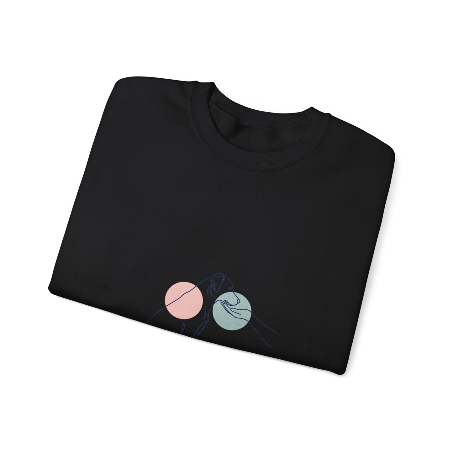 Minimal One-Line Dog Outline Sweatshirt | Minimal Pet Art, Pet Outline Design