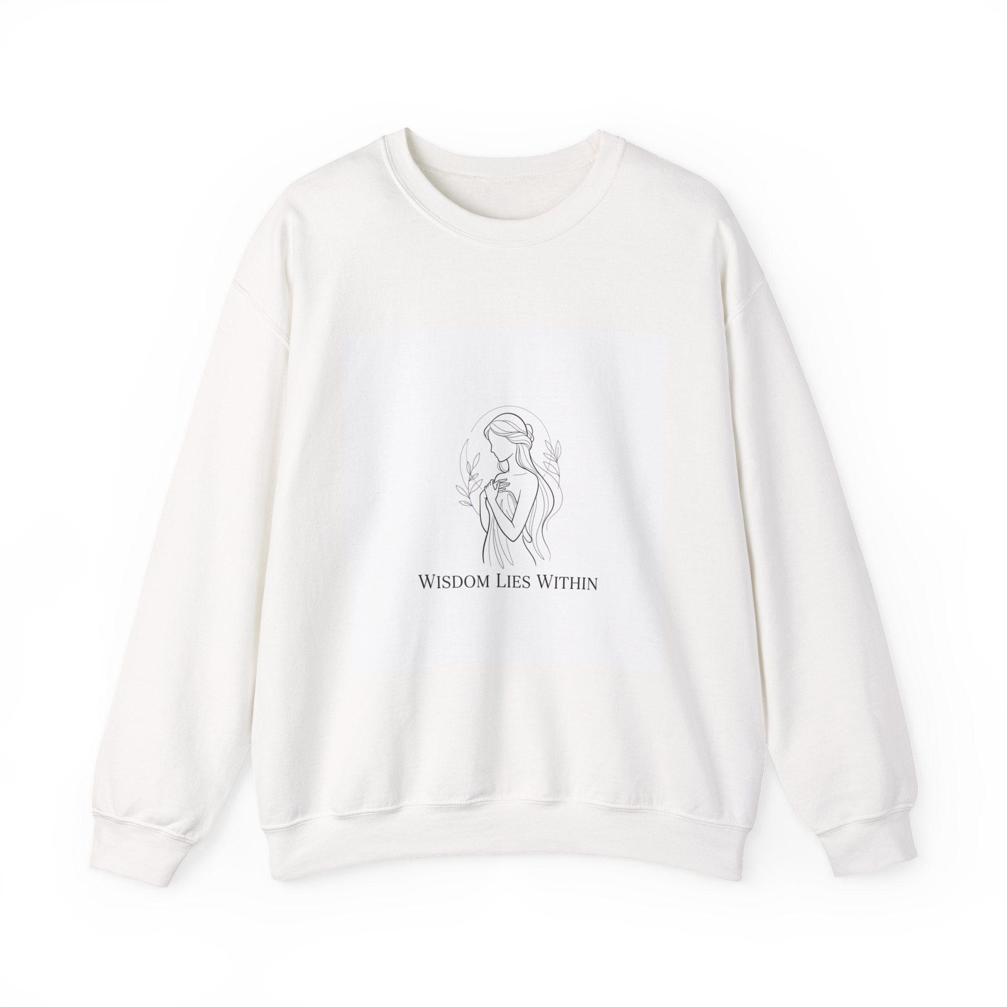 Wisdom Lies Within Crewneck Sweatshirt | mythic design, stoic philosophy art