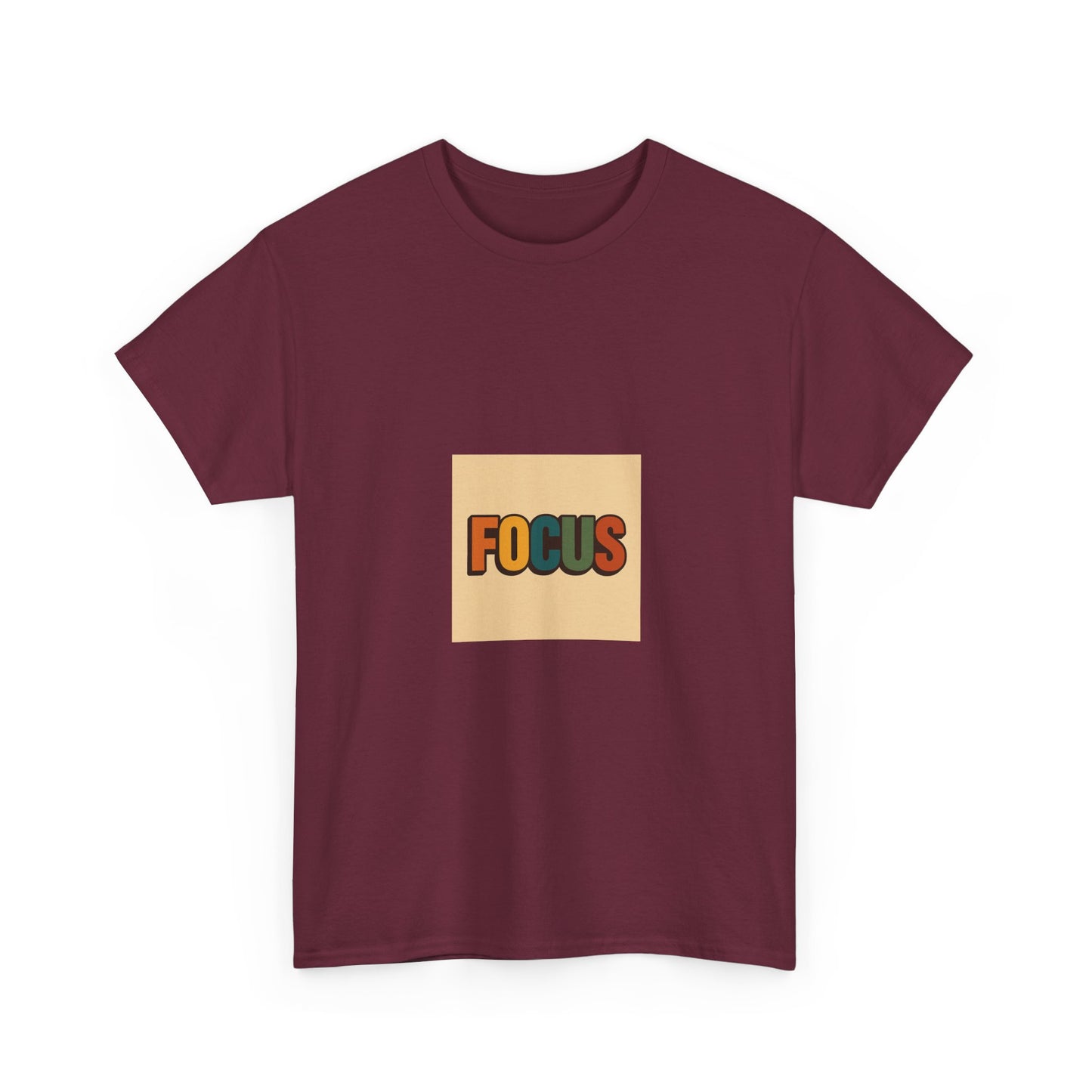 Focus Graphic Tee — Minimalist Motivational Cotton T-Shirt